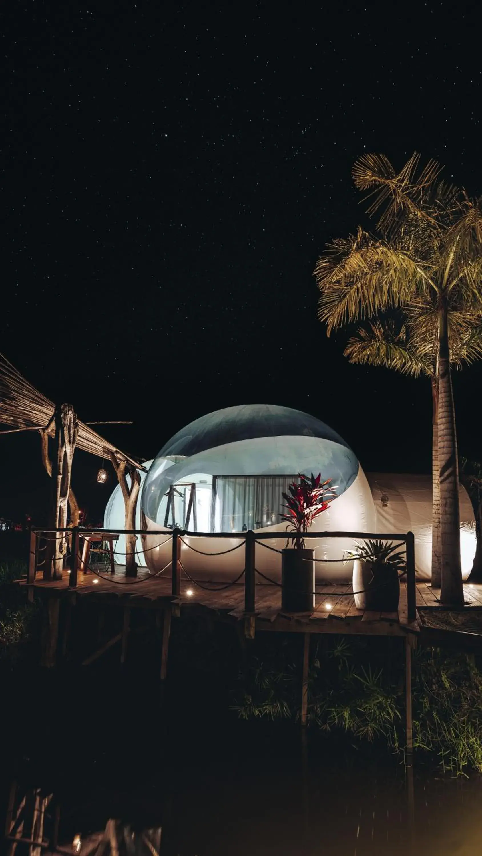 Bedroom in Green Land Bubble Glamping Bedroom in Green Land Bubble Glamping