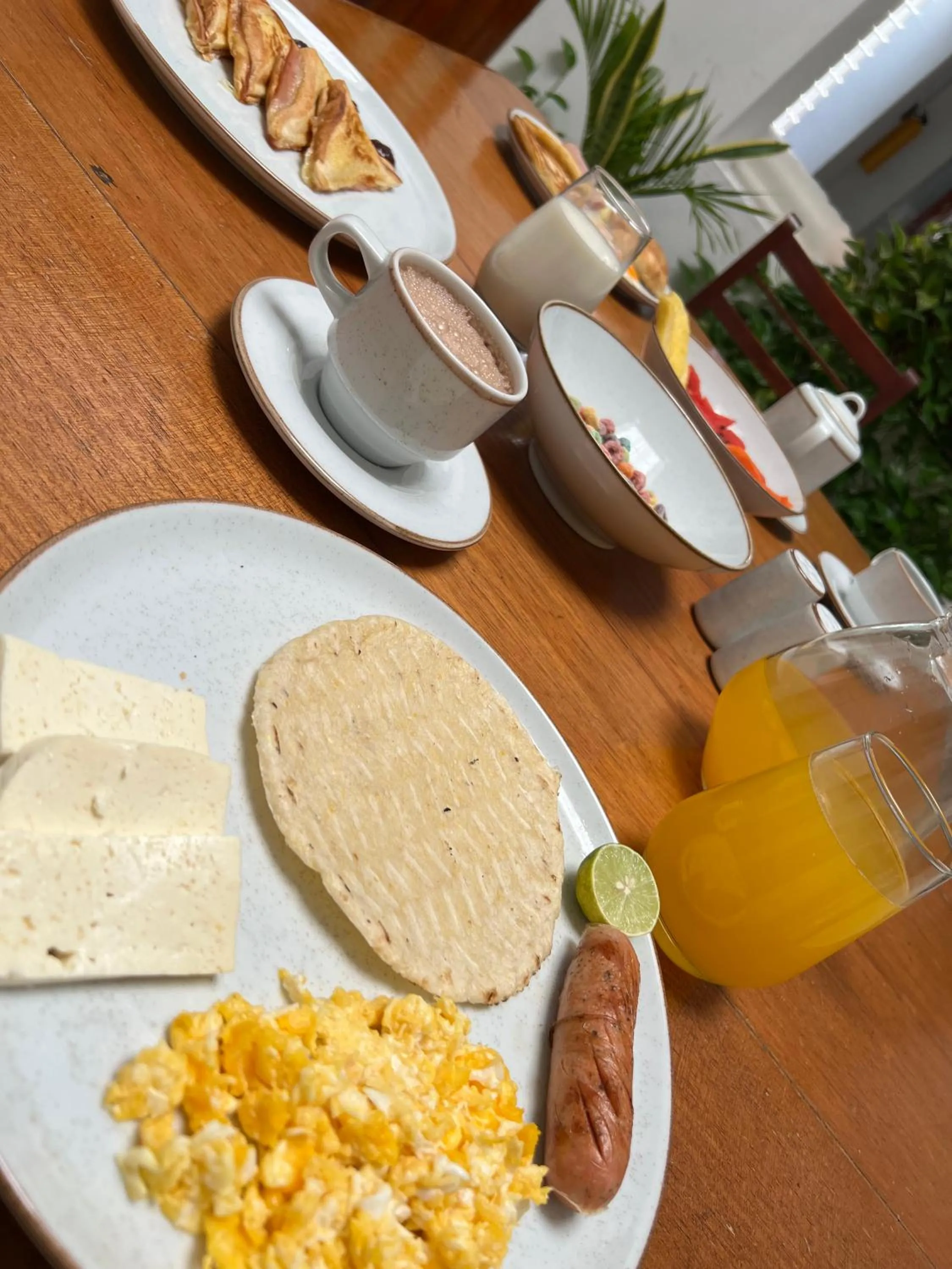 Breakfast in Hotel Corozal Plaza