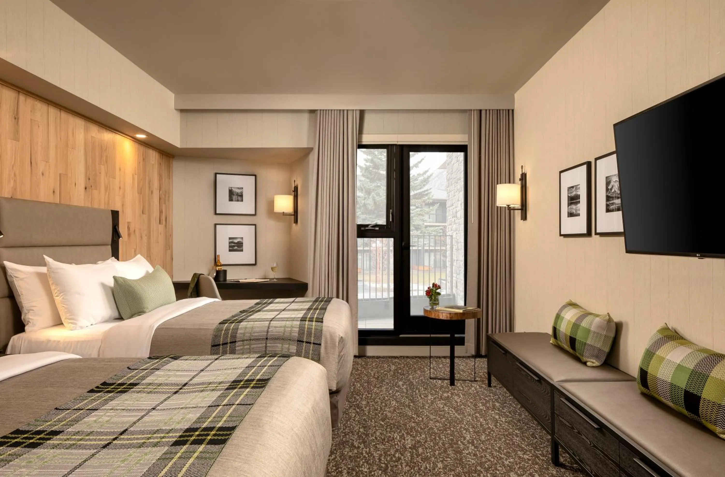 Bed in Peaks Hotel and Suites