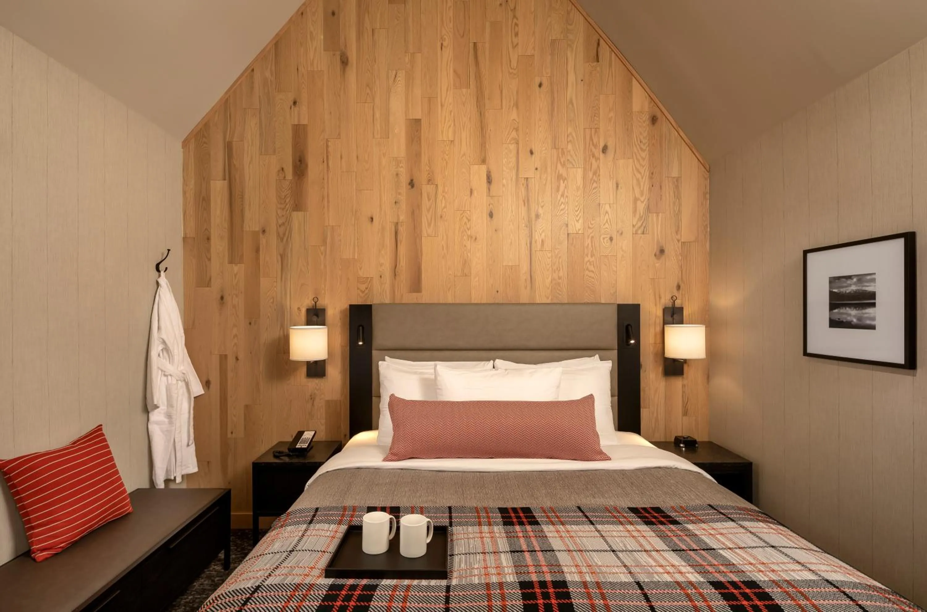 Bed in Peaks Hotel and Suites