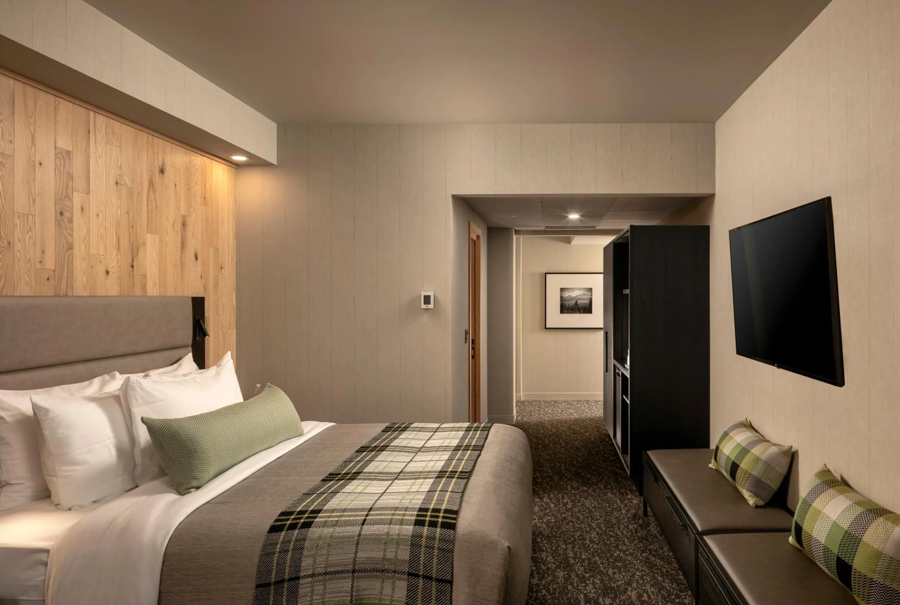 Bed in Peaks Hotel and Suites