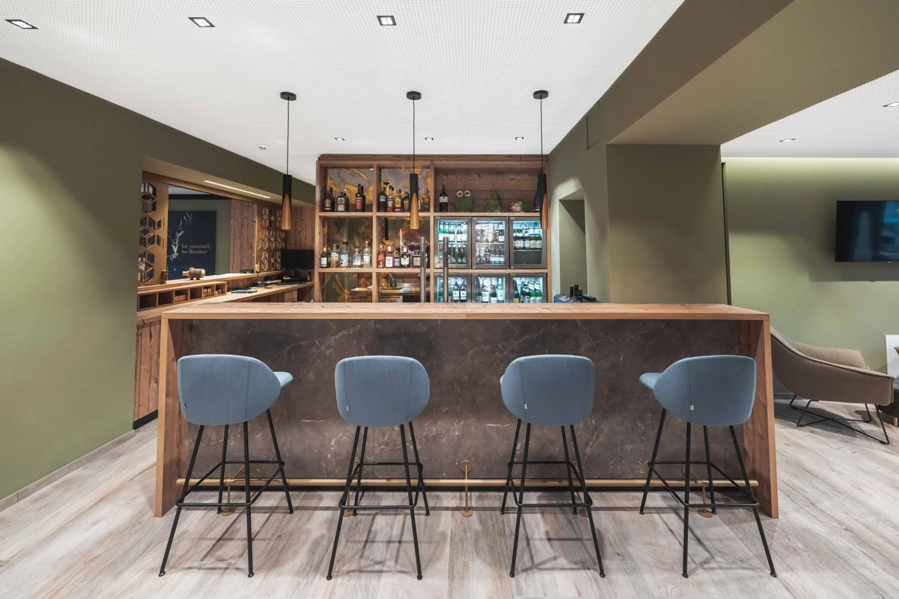 Lounge or bar in BinderS Budget City-Mountain Hotel