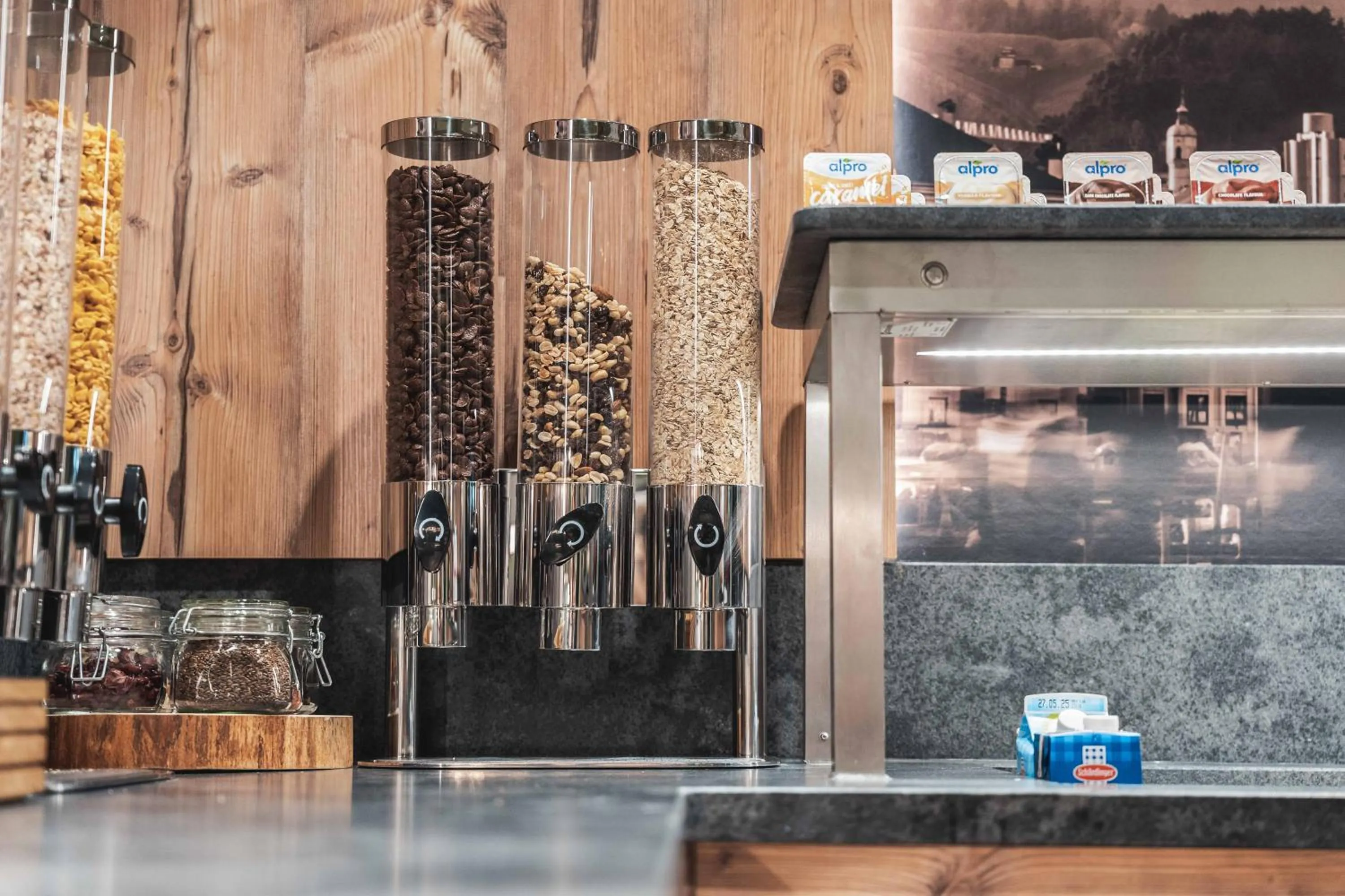 Buffet breakfast in BinderS Budget City-Mountain Hotel