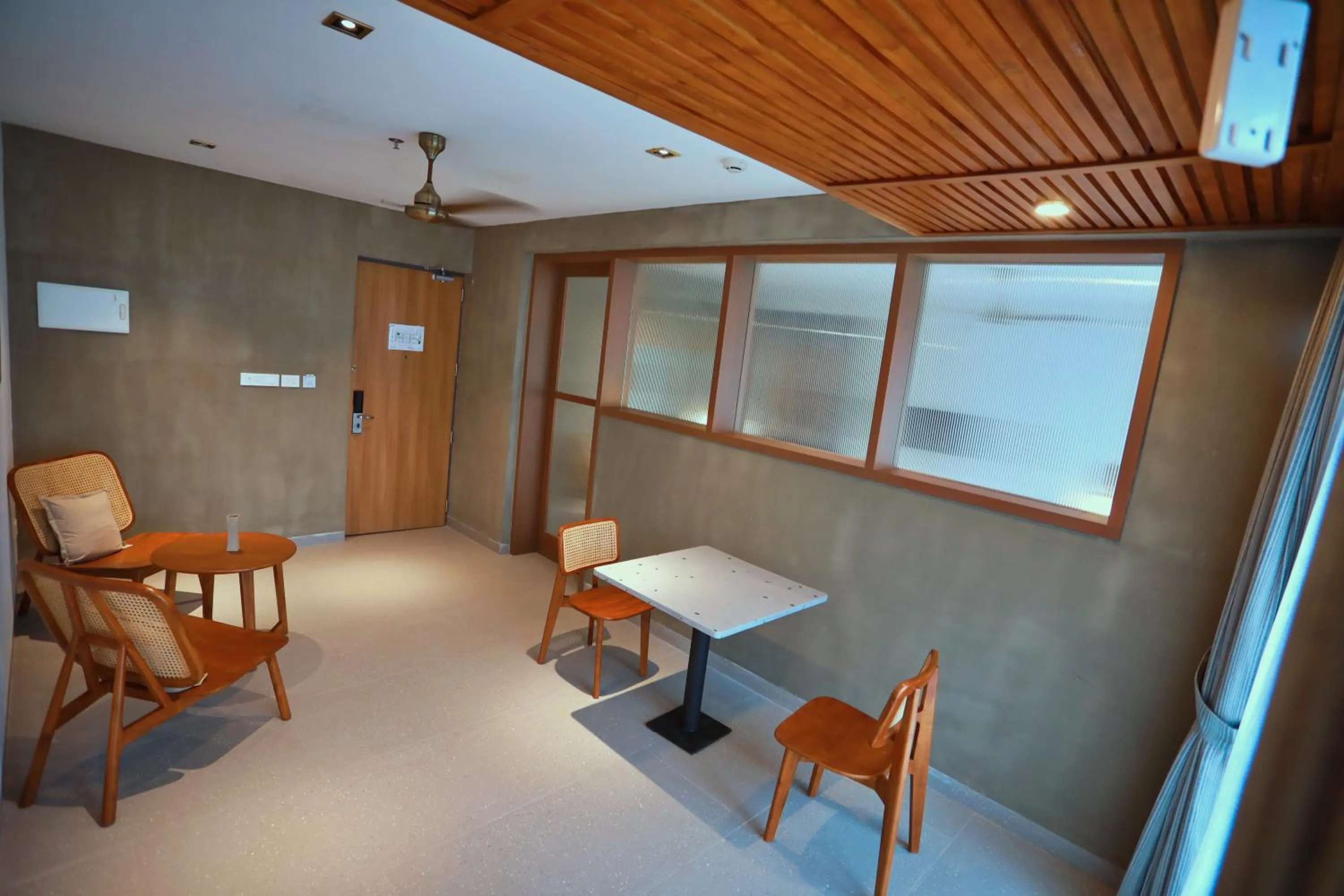 Seating area in E.05 City Inn