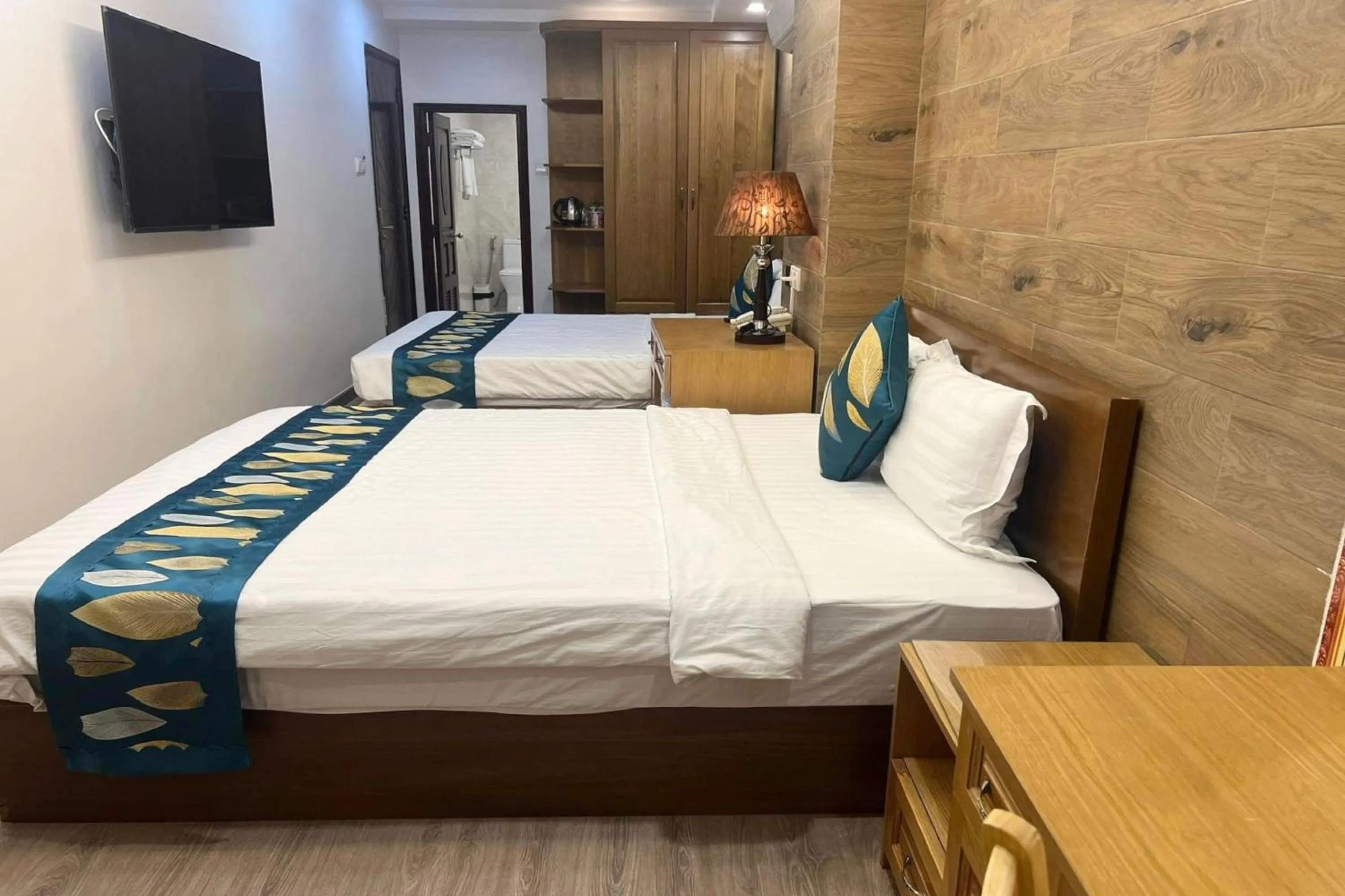 Bed in Sao Mai Hotel