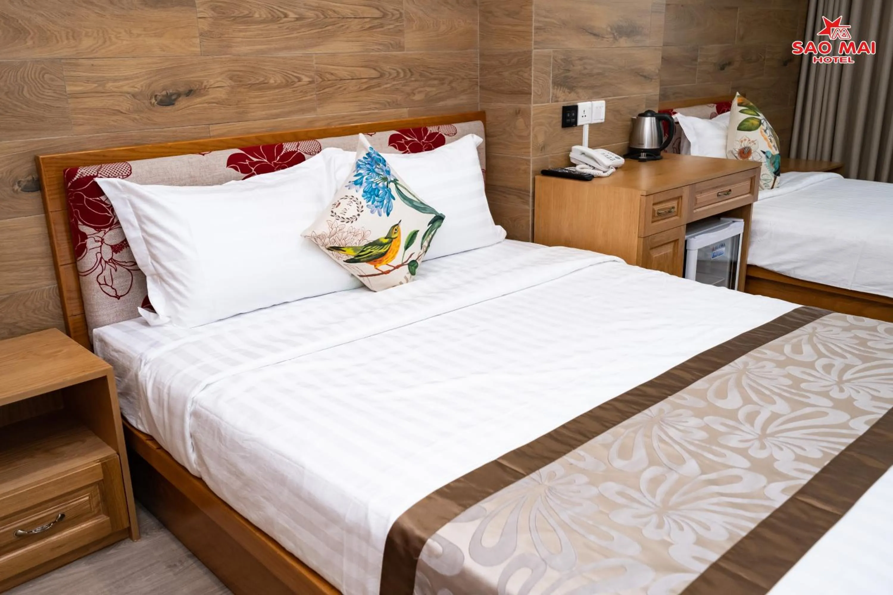 Bed in Sao Mai Hotel