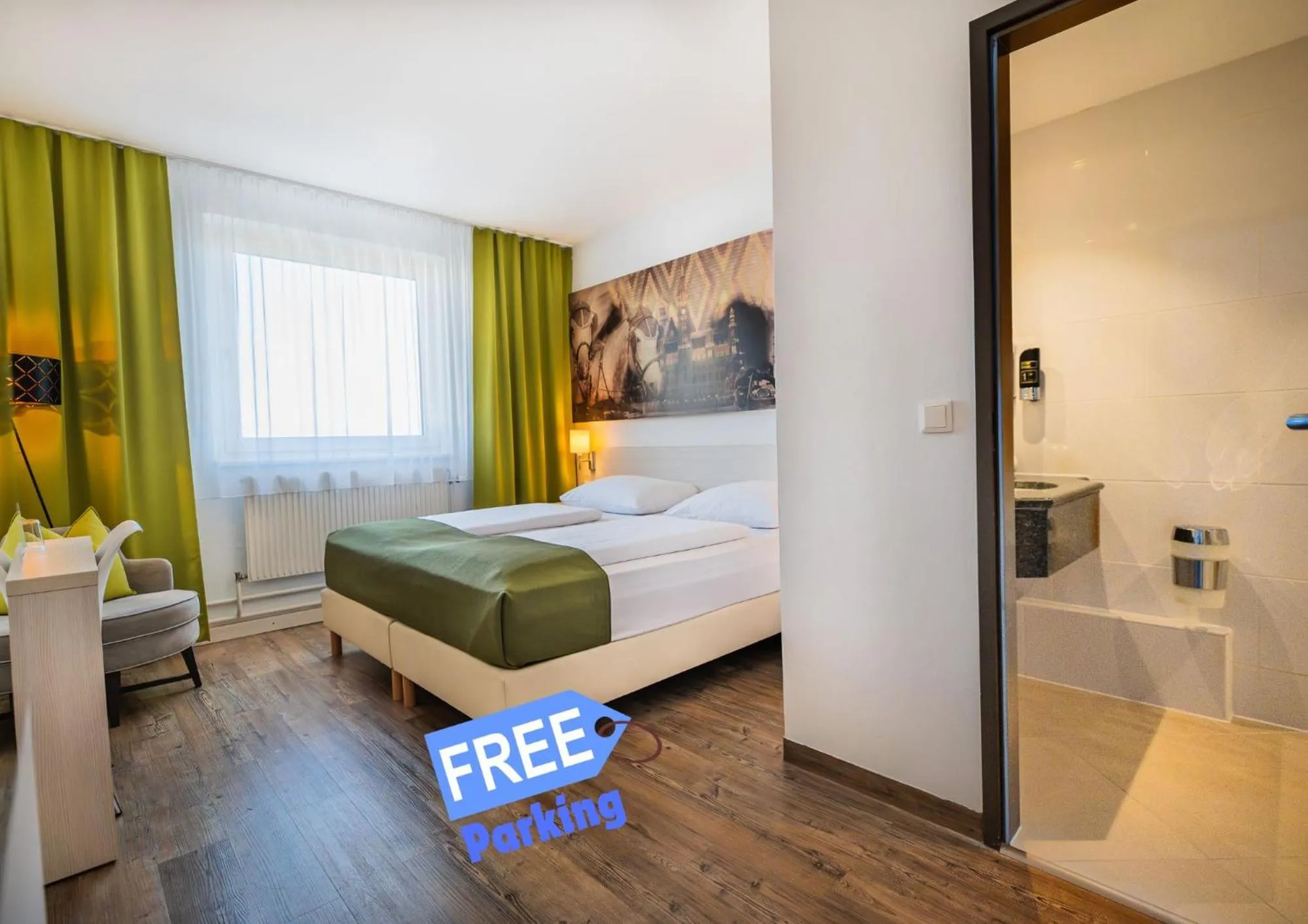 Bed in LifeHotel Vienna Airport