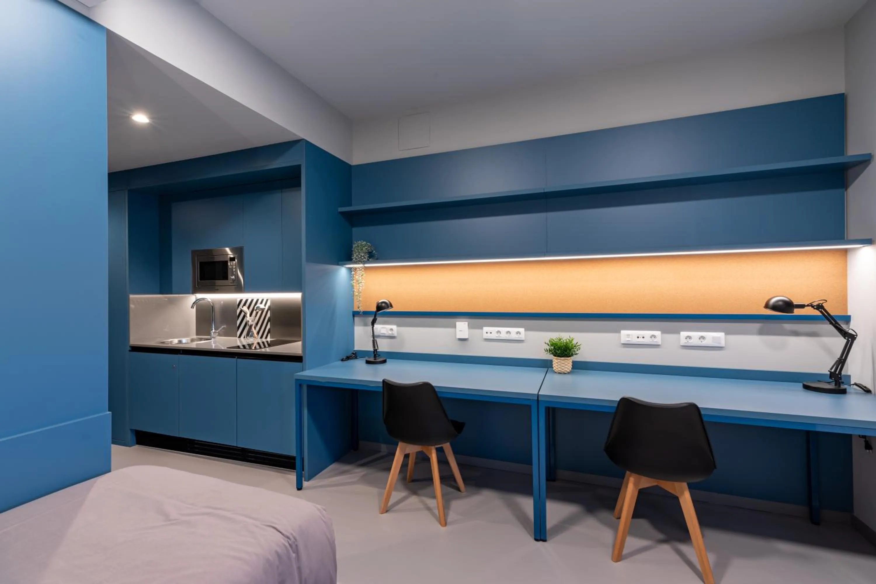 Kitchen or kitchenette in Residencia Universitaria Resa San Mamés