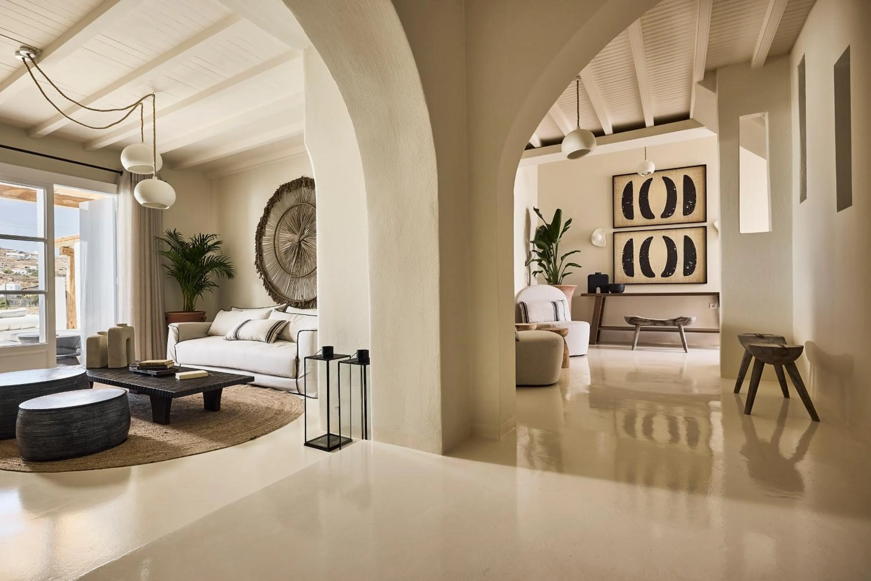 Living room in Sharm Hotel Mykonos