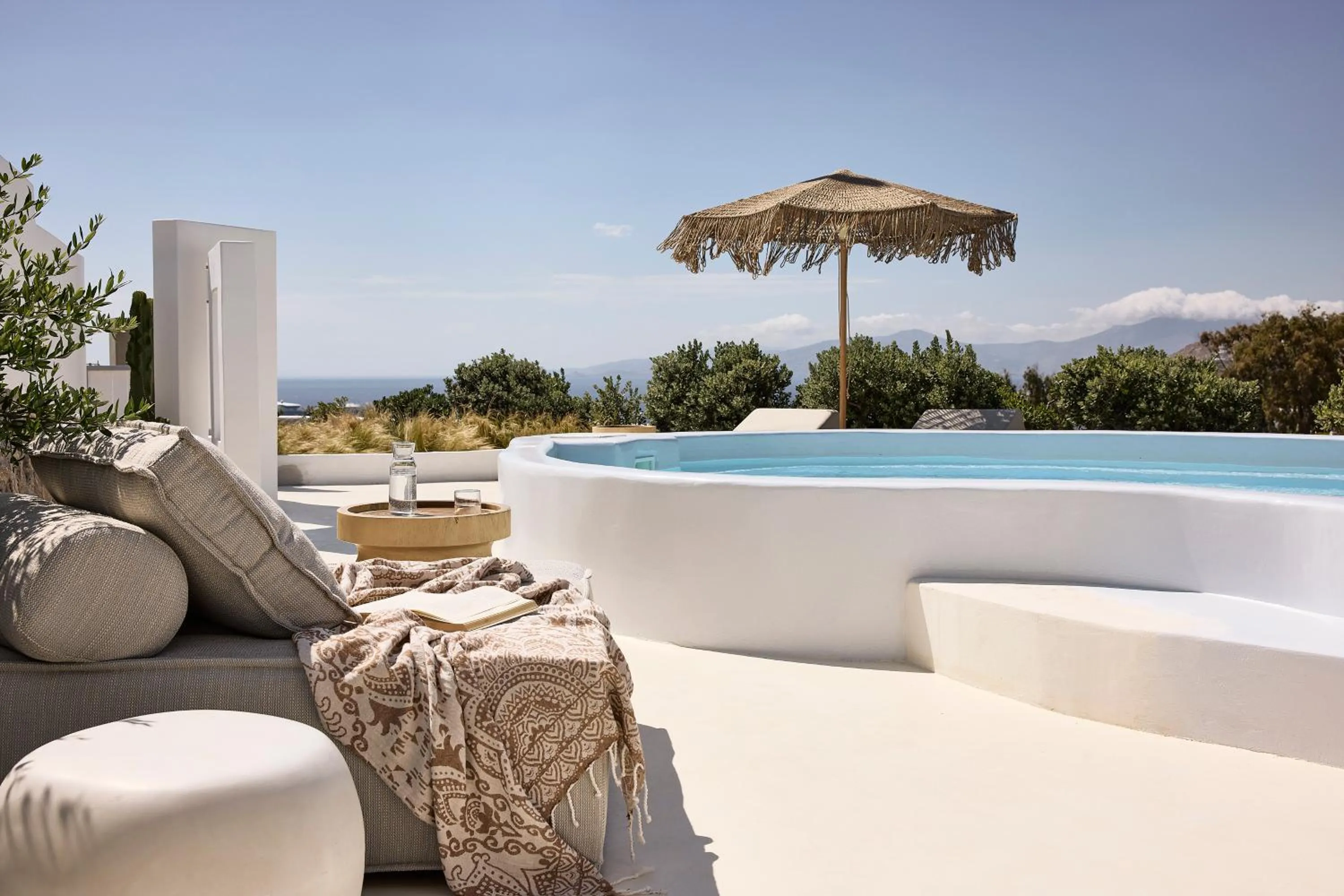 Patio in Sharm Hotel Mykonos