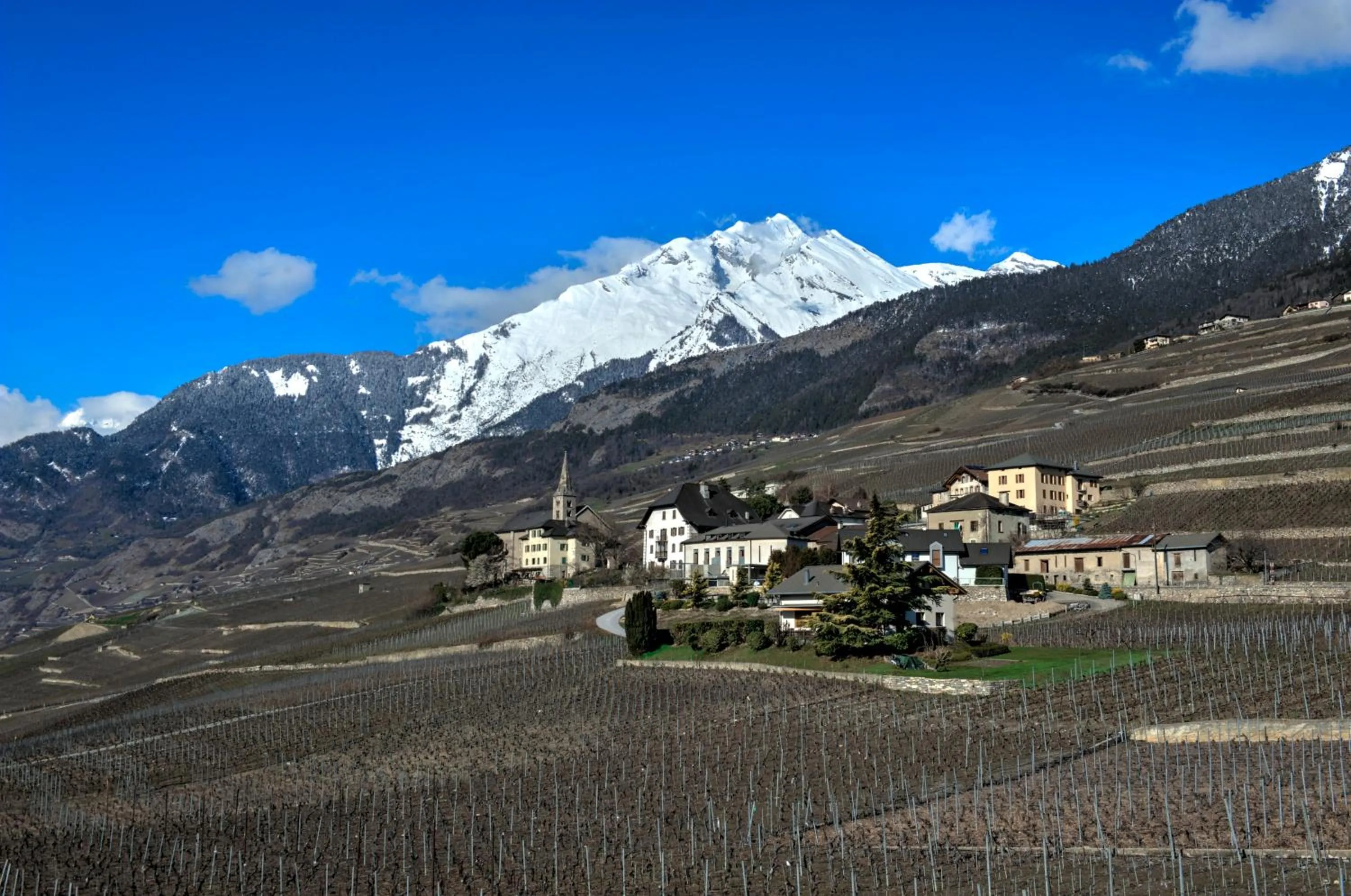 Mountain view in Auberge Les Rangs