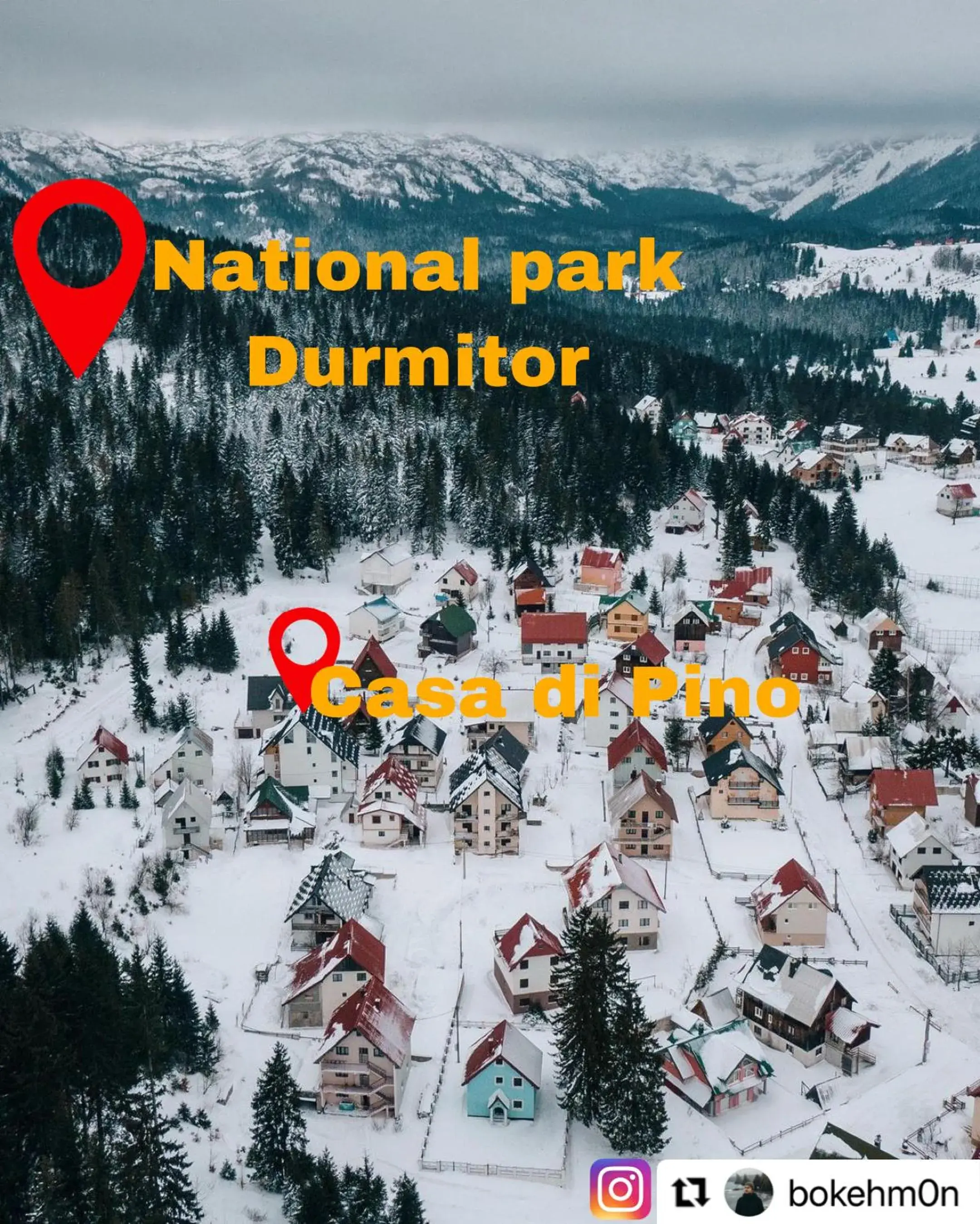 Bird's eye view in Casa di Pino EcoLodge Hotel Bird's eye view in Casa di Pino EcoLodge Hotel