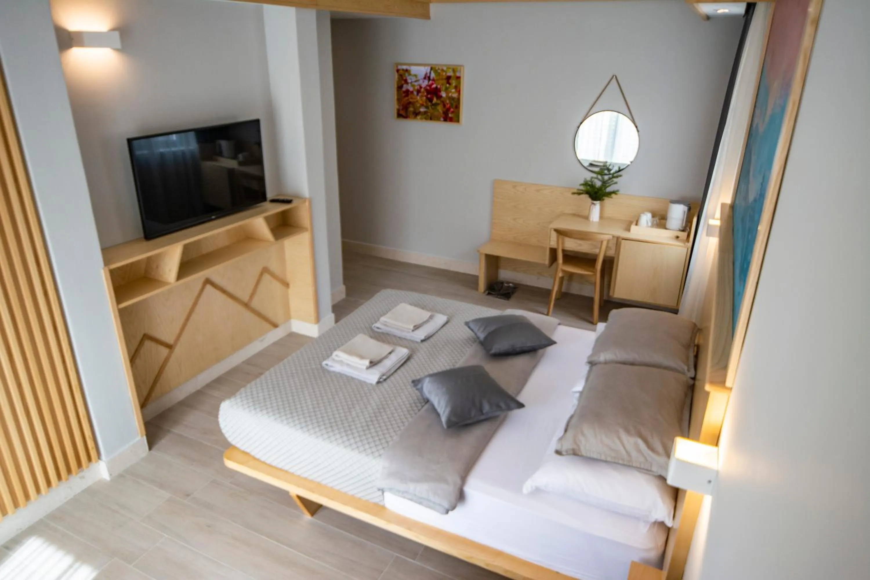 TV and multimedia, Bed in Casa di Pino EcoLodge Hotel