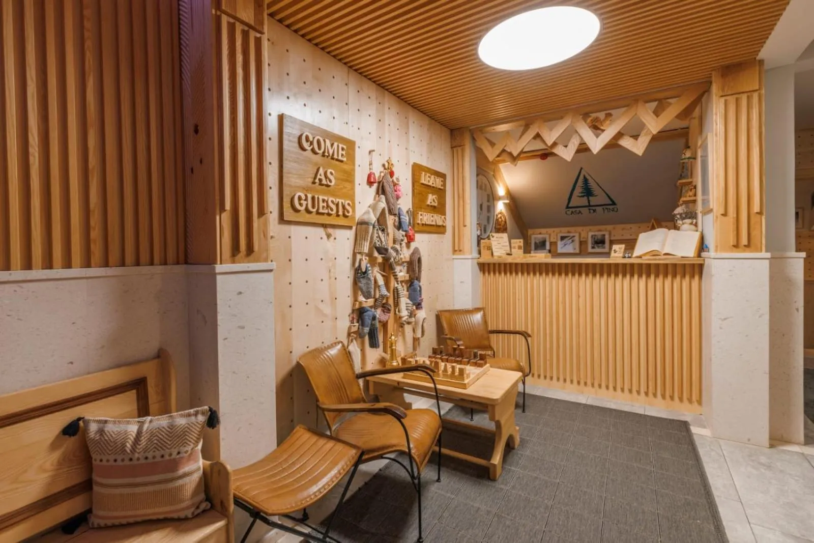 Lobby or reception in Casa di Pino EcoLodge Hotel