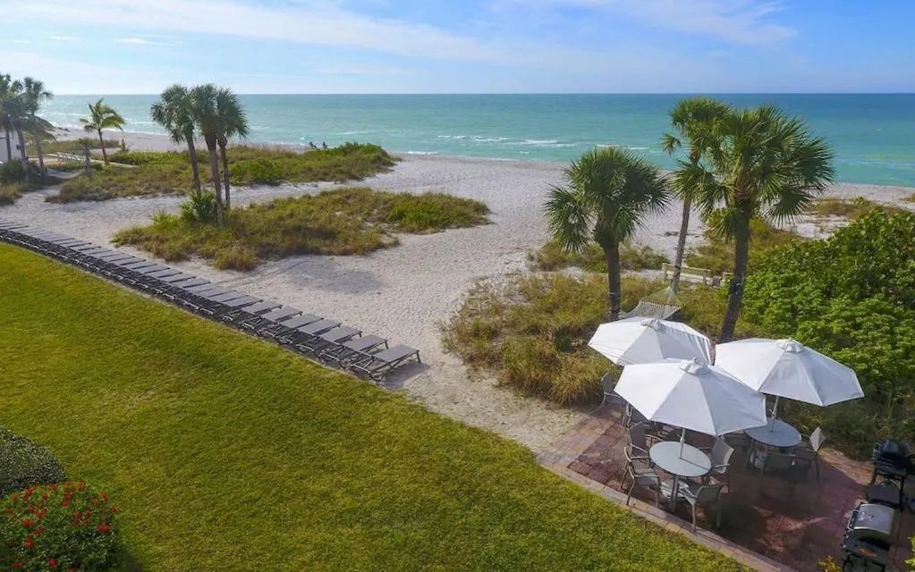 LaPlaya 201C Breathtaking Gulf panorama from this corner end unit with a private stairway to the beach