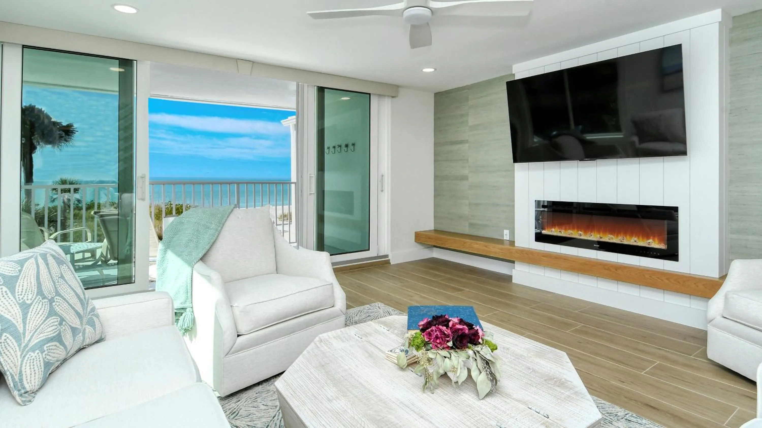 LaPlaya 206C Gorgeous vistas of the Gulf from this light and bright end unit with private access to the beach