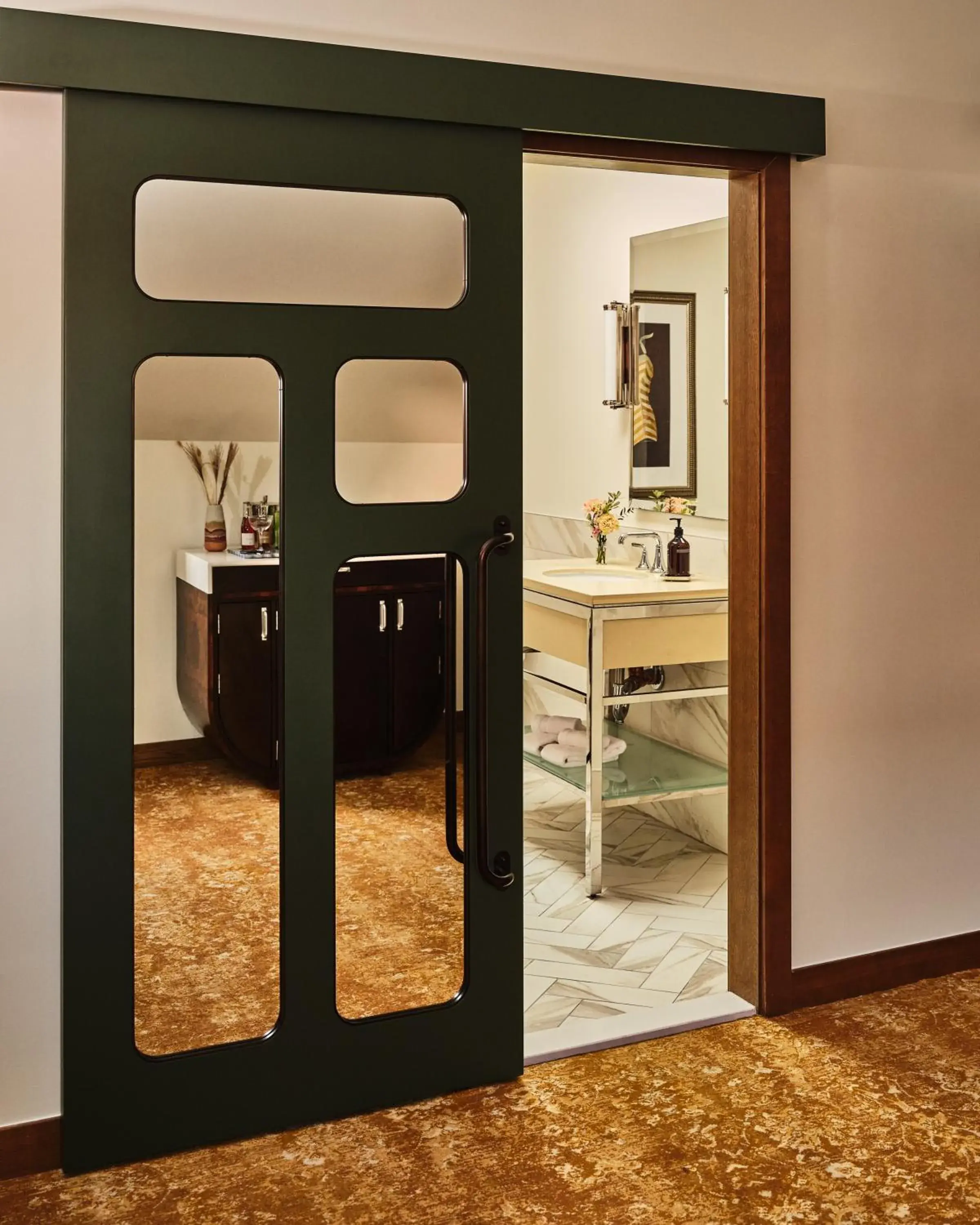 Bathroom in The Crawford Hotel Bathroom in The Crawford Hotel