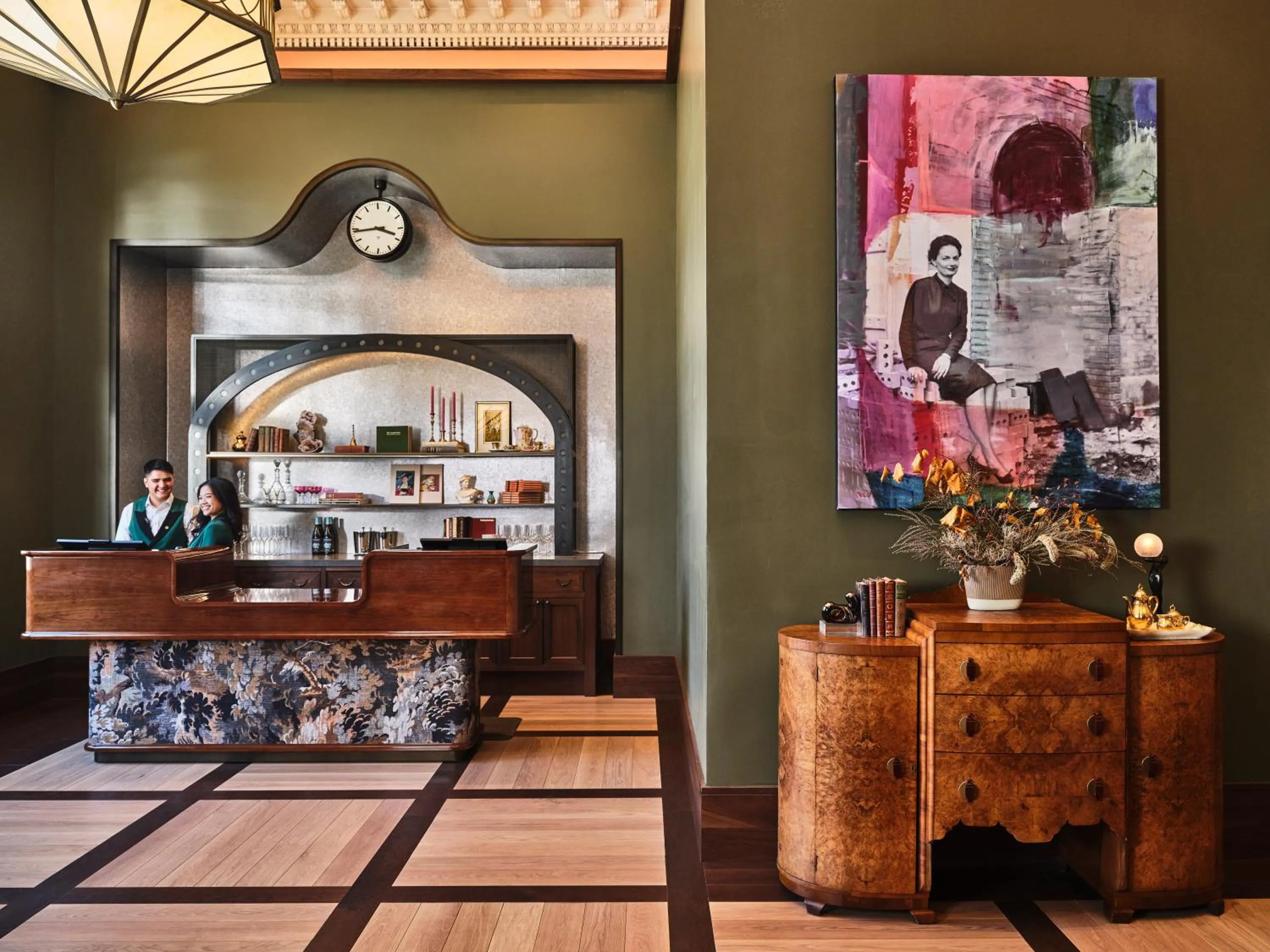 Lobby or reception in The Crawford Hotel