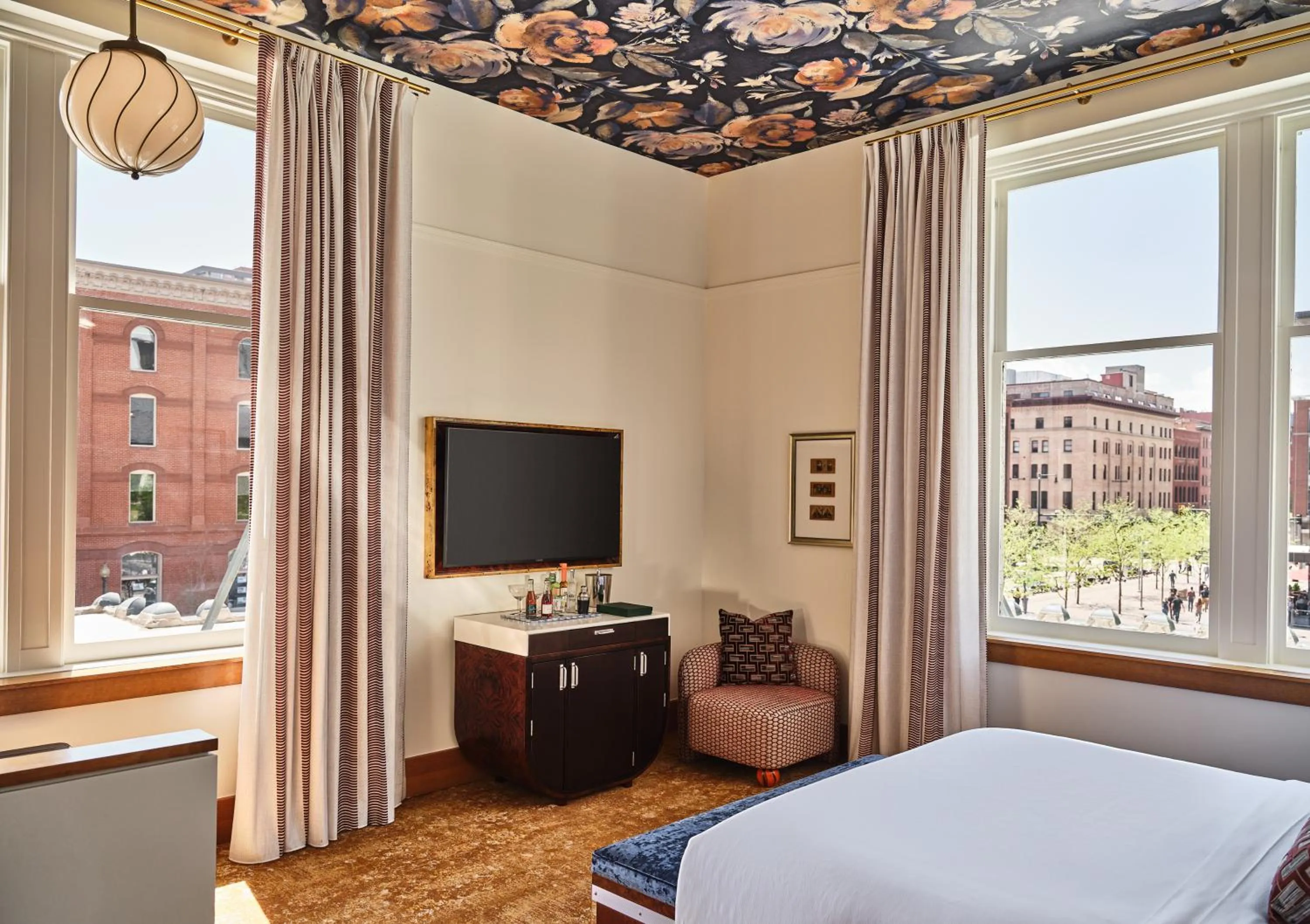 Bed in The Crawford Hotel