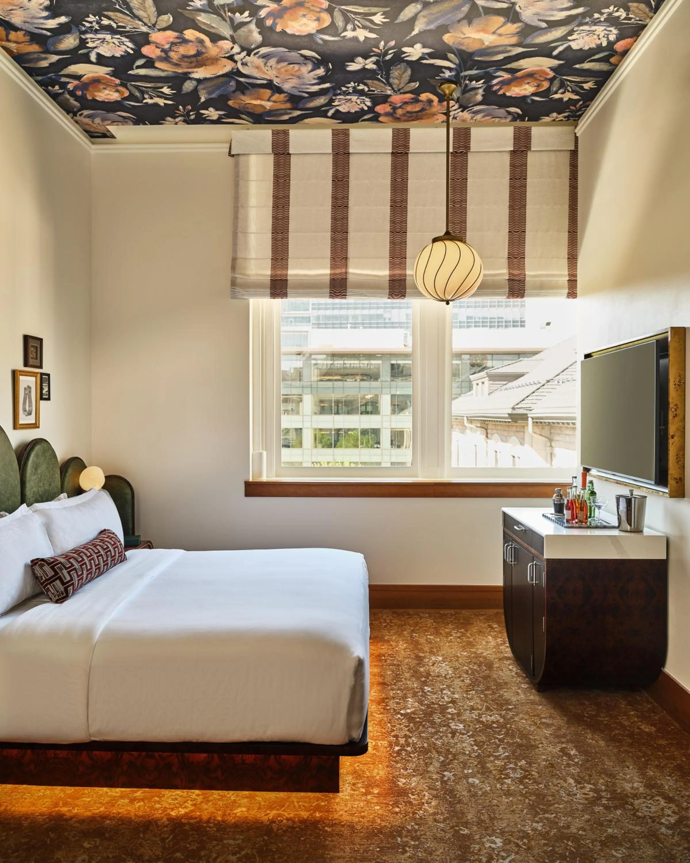 Bed in The Crawford Hotel