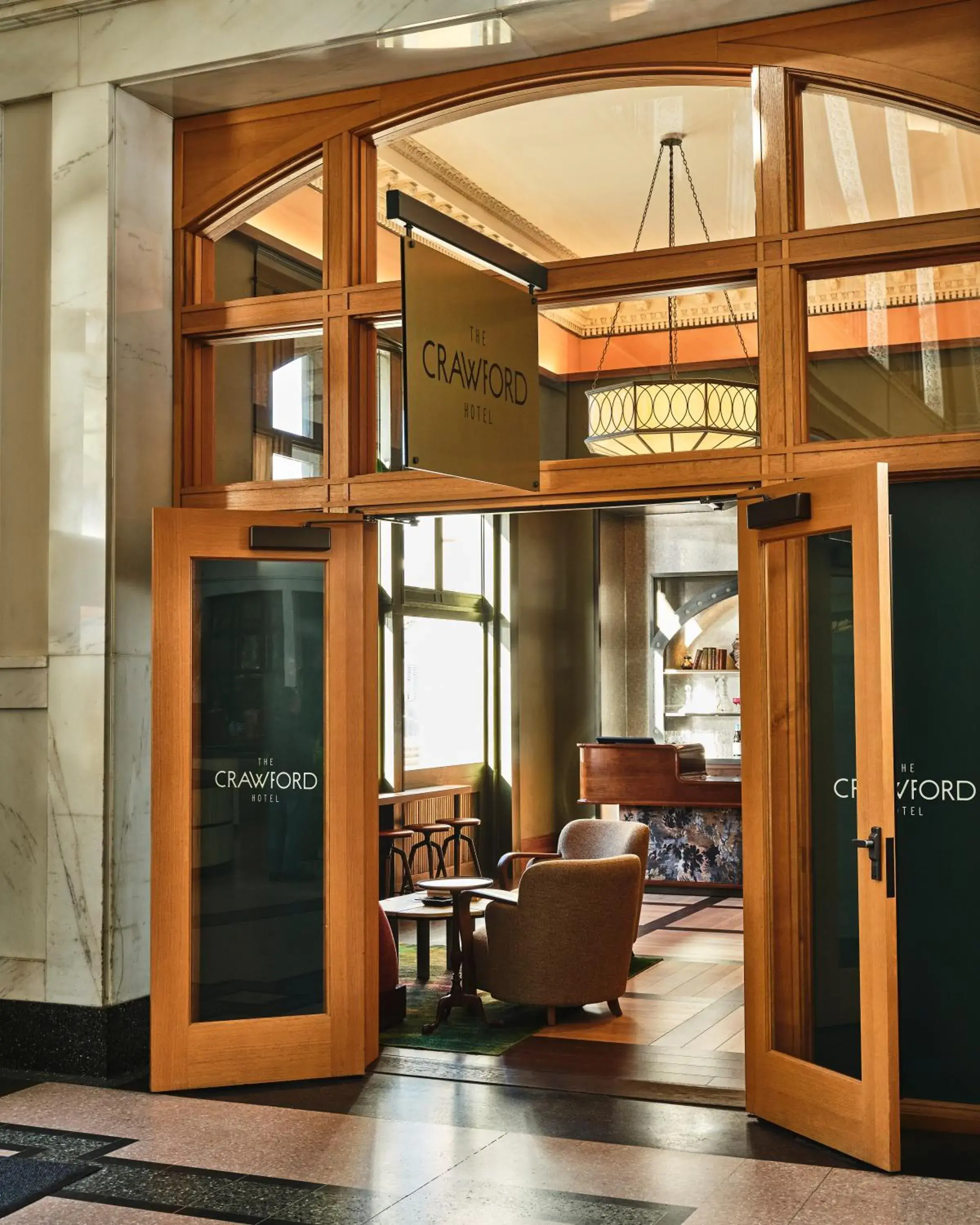 Facade/entrance in The Crawford Hotel Facade/entrance in The Crawford Hotel