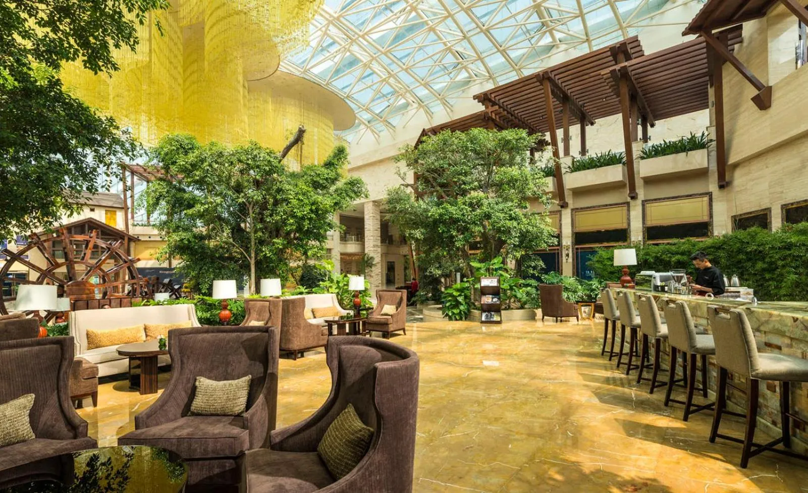 Lobby or reception in InterContinental Chengdu Global Center by IHG