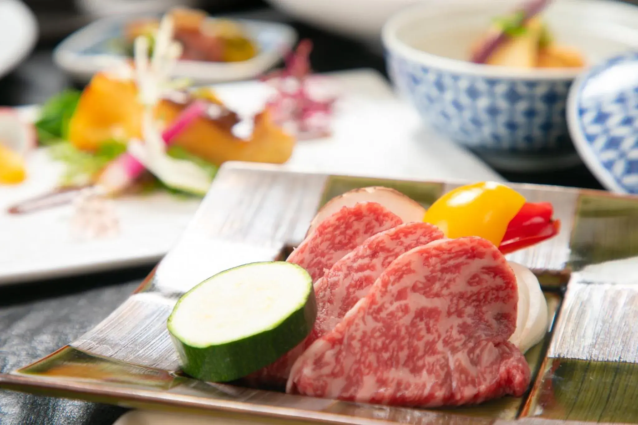 Food close-up in Yufuin Hoteiya Food close-up in Yufuin Hoteiya