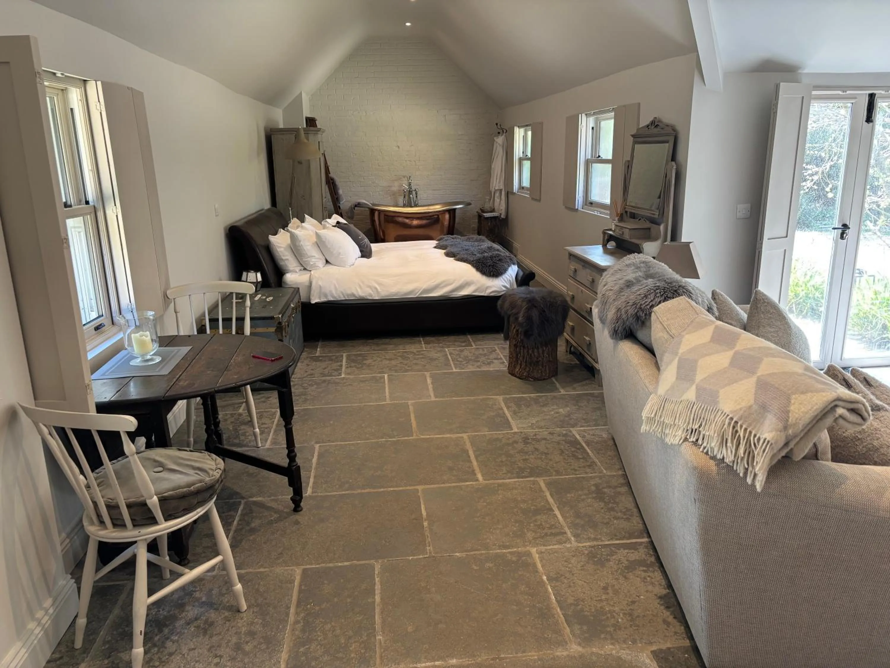 Bed in Street Farmhouse