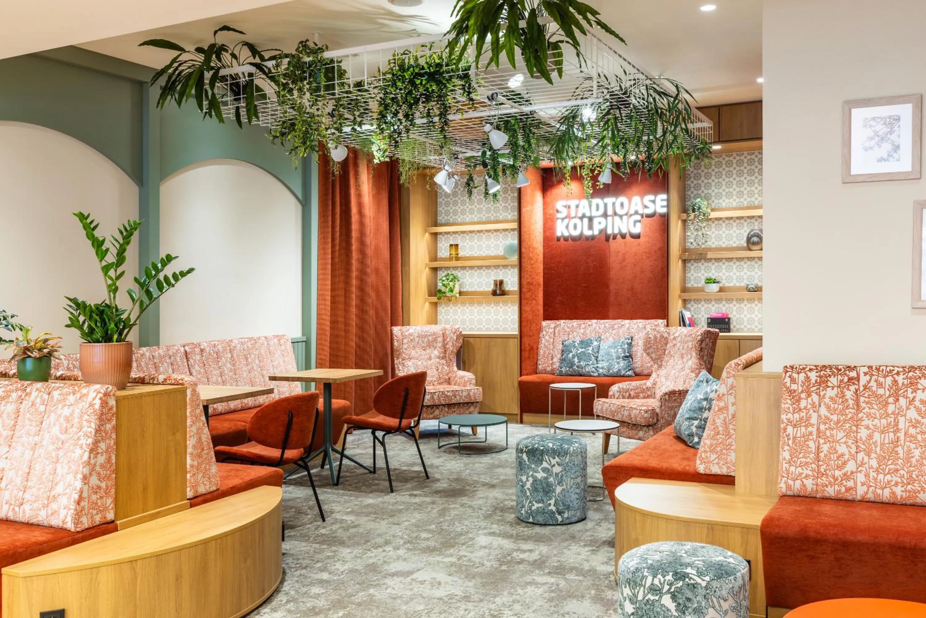 Lobby or reception in Stadtoase Kolping Hotel