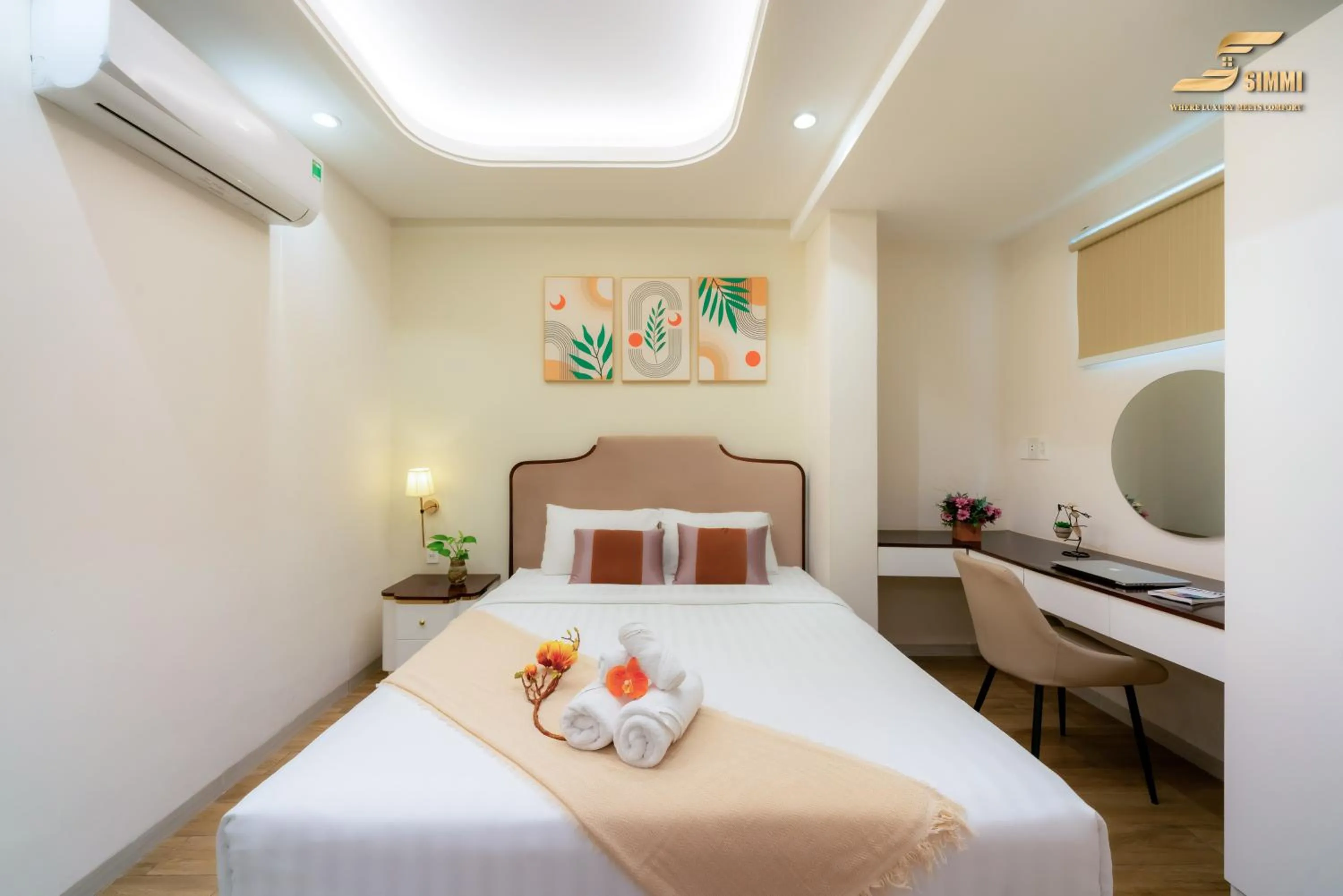 Bed in Simmi 6 Hotel & Apartment