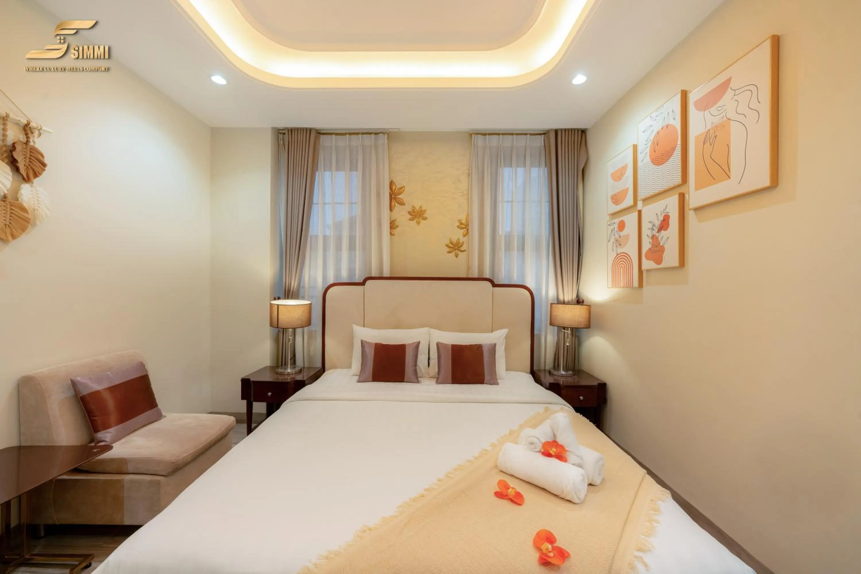 Bed in Simmi 6 Hotel & Apartment
