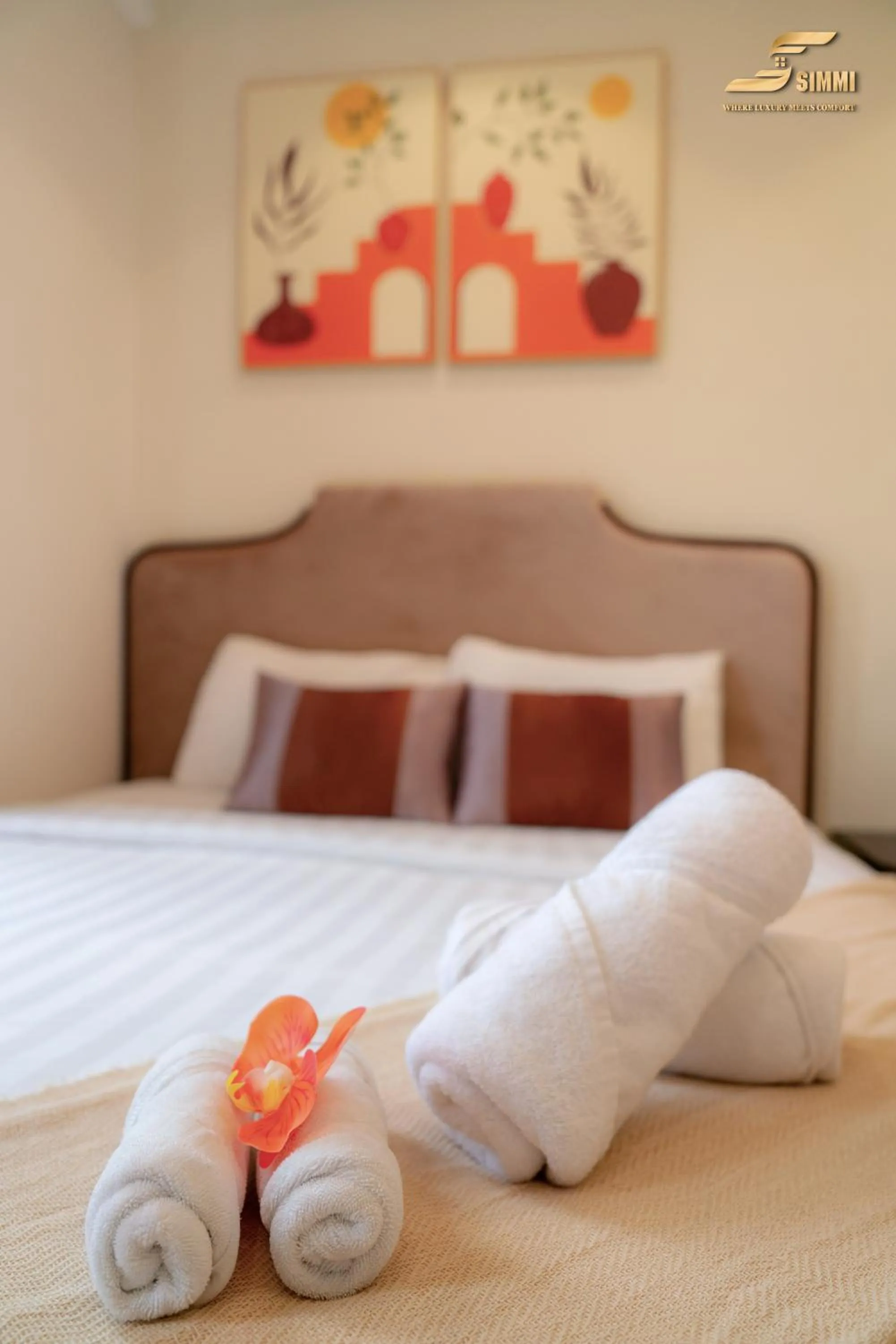 Bed in Simmi 6 Hotel & Apartment