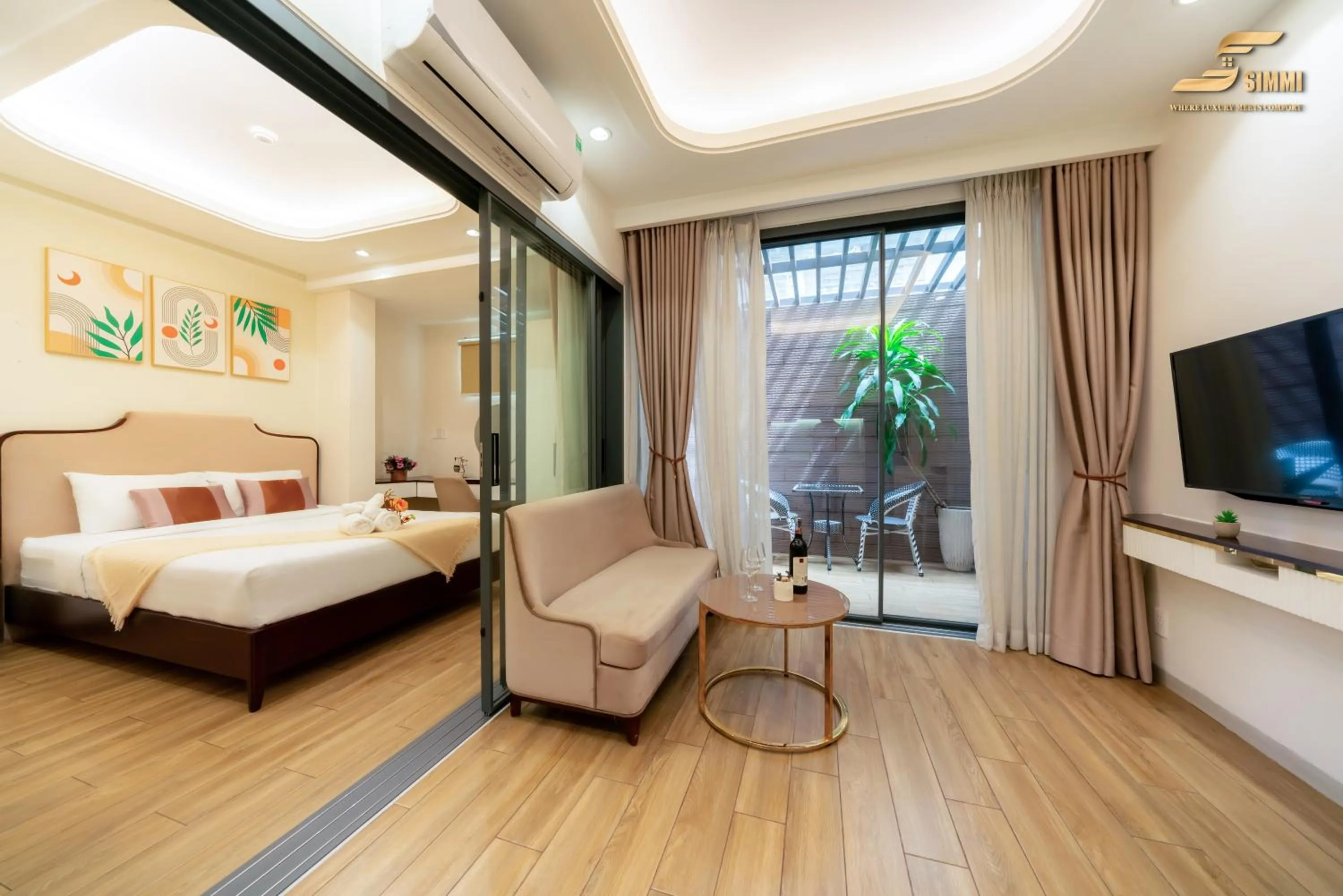 Bed in Simmi 6 Hotel & Apartment