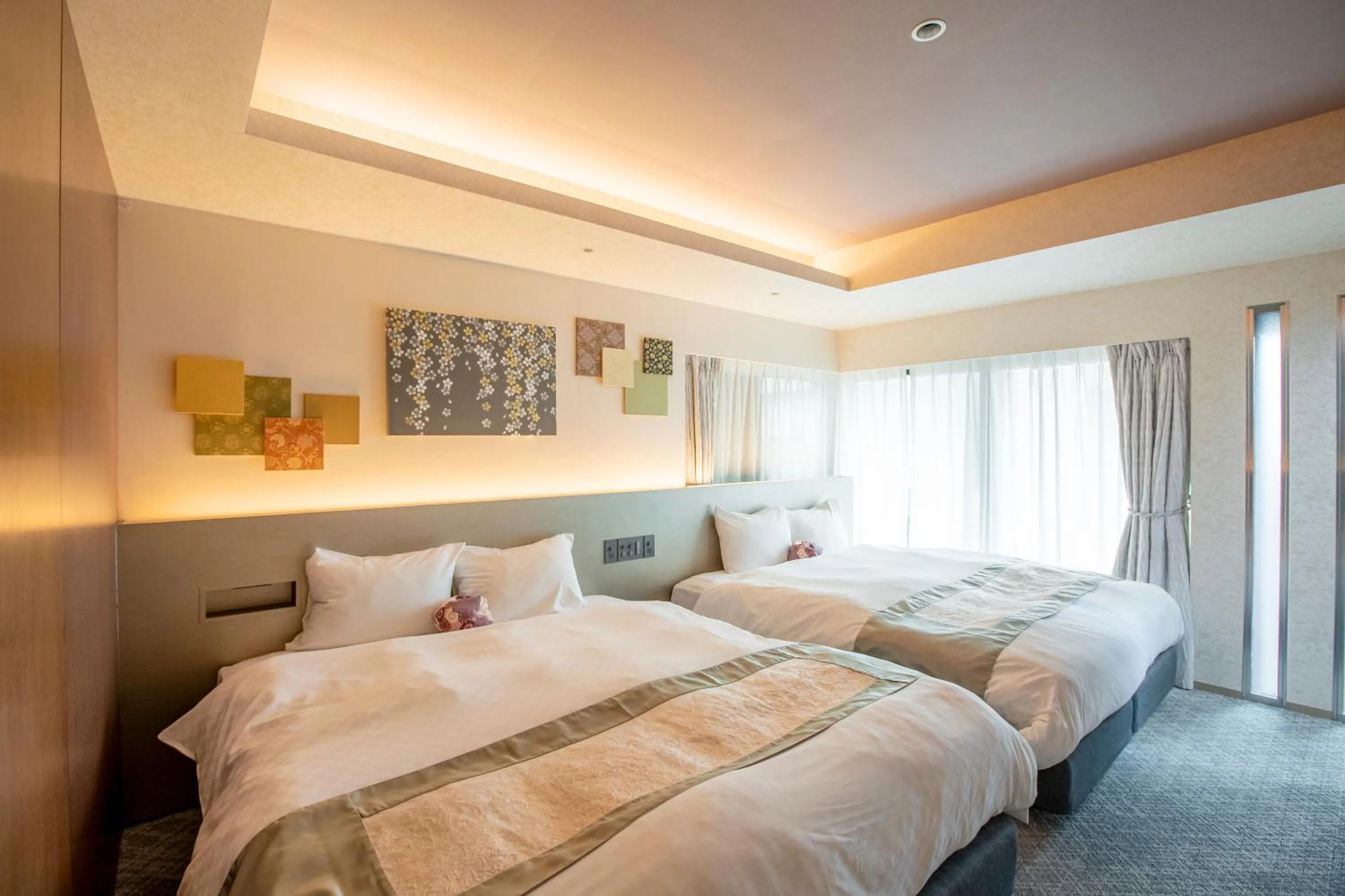 Bedroom, Bed in gallery hotel KAGUYA