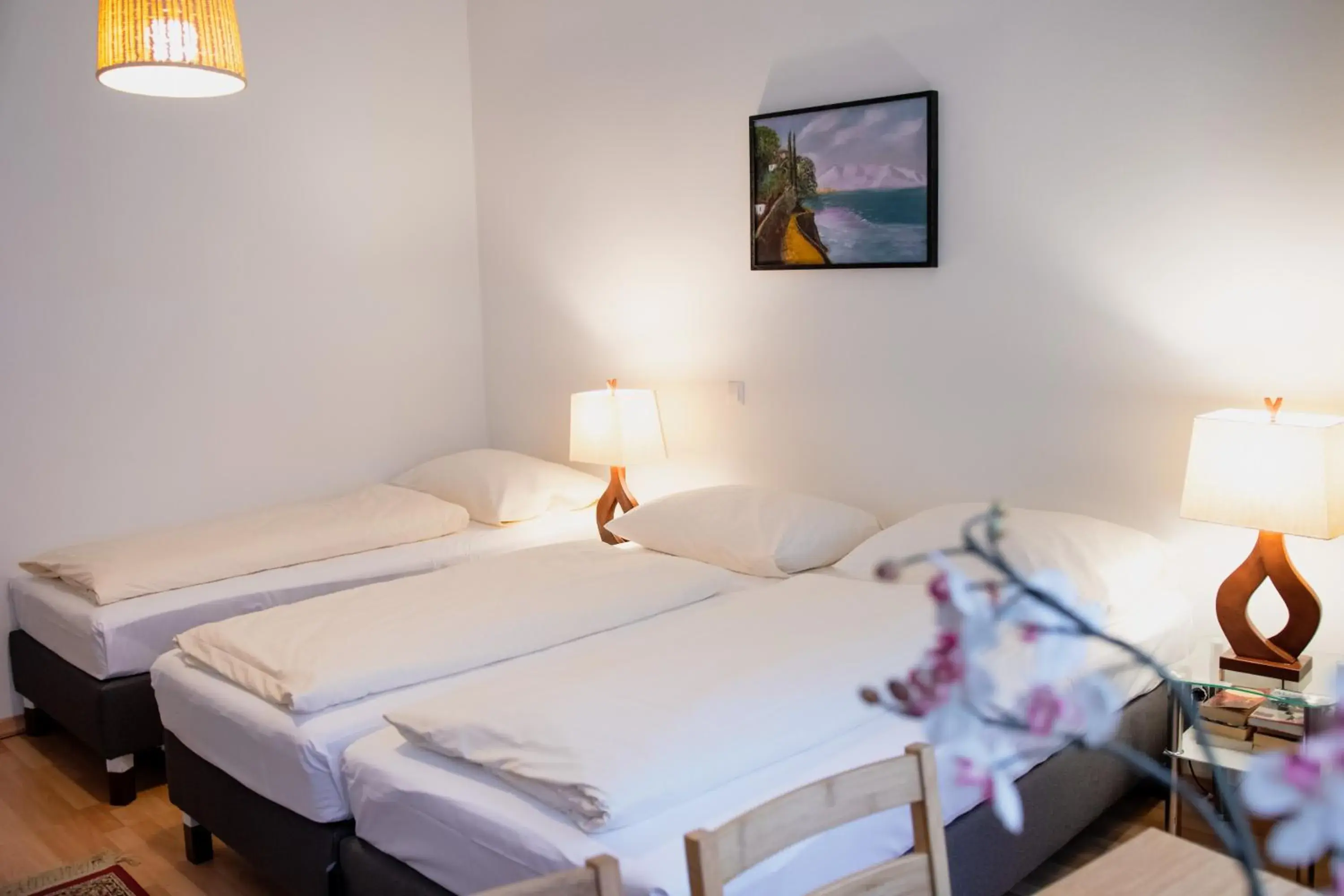 Bed in Pension Hotel Mariahilf Bed in Pension Hotel Mariahilf