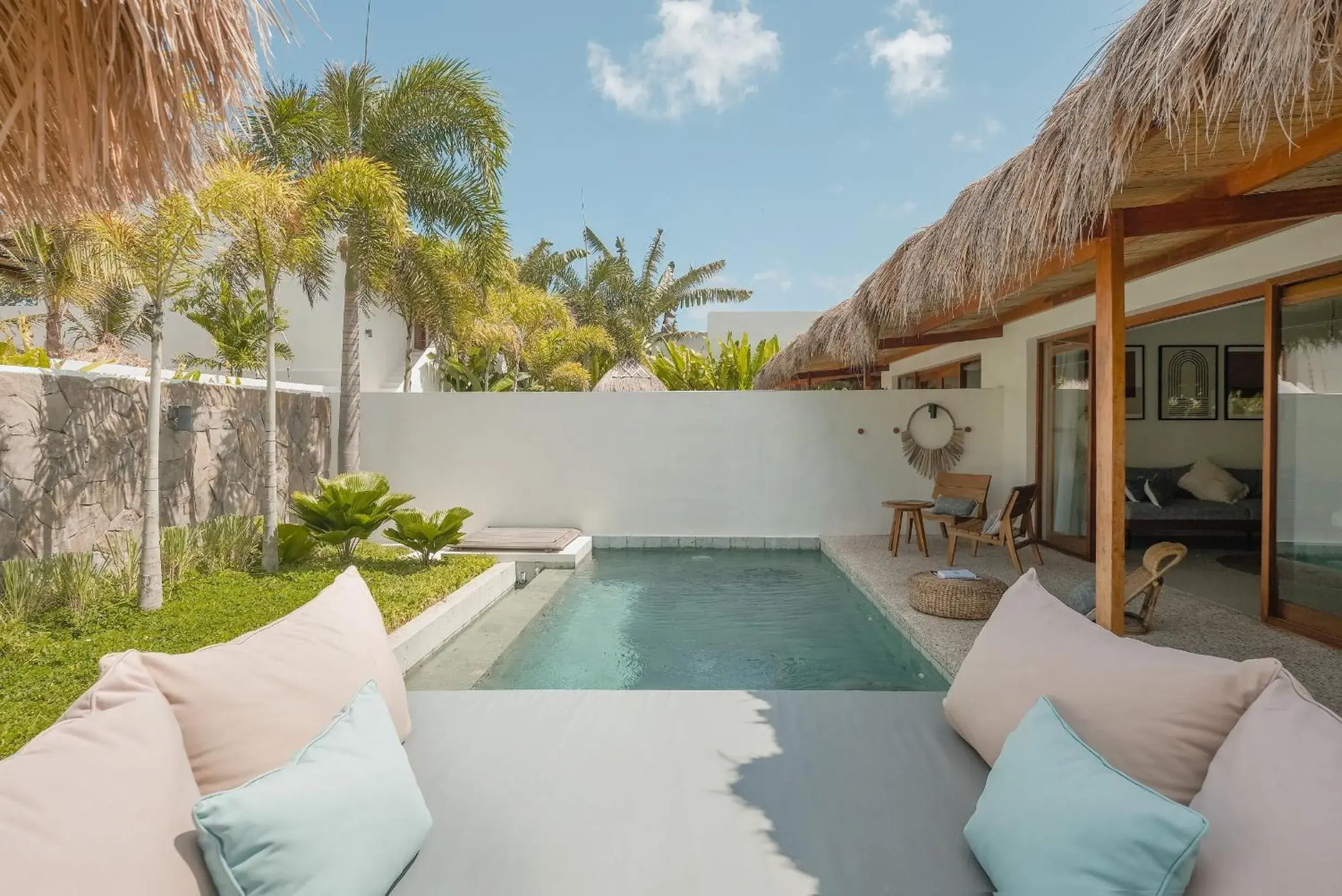 Swimming pool in Amber Lombok Beach Resort Swimming pool in Amber Lombok Beach Resort