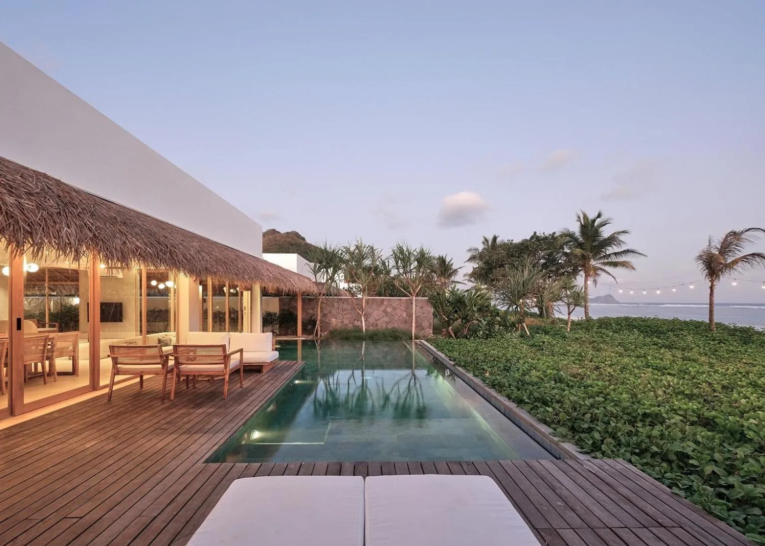 Pool view in Amber Lombok Beach Resort