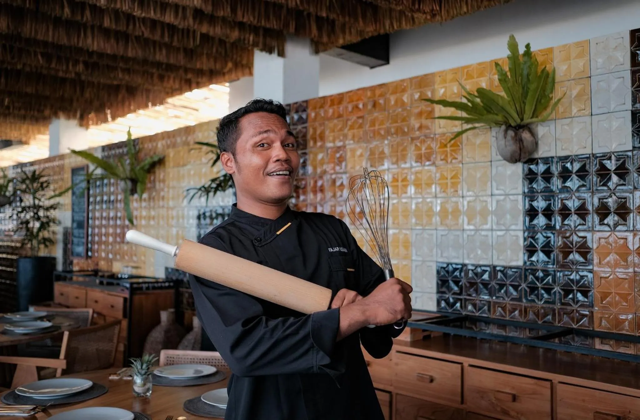 Staff in Amber Lombok Beach Resort