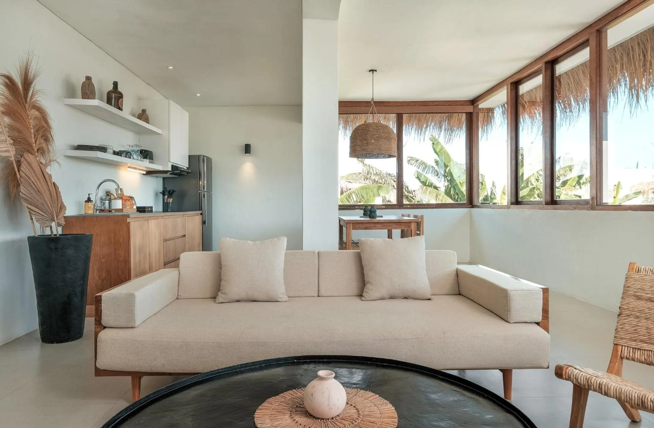 Living room in Amber Lombok Beach Resort