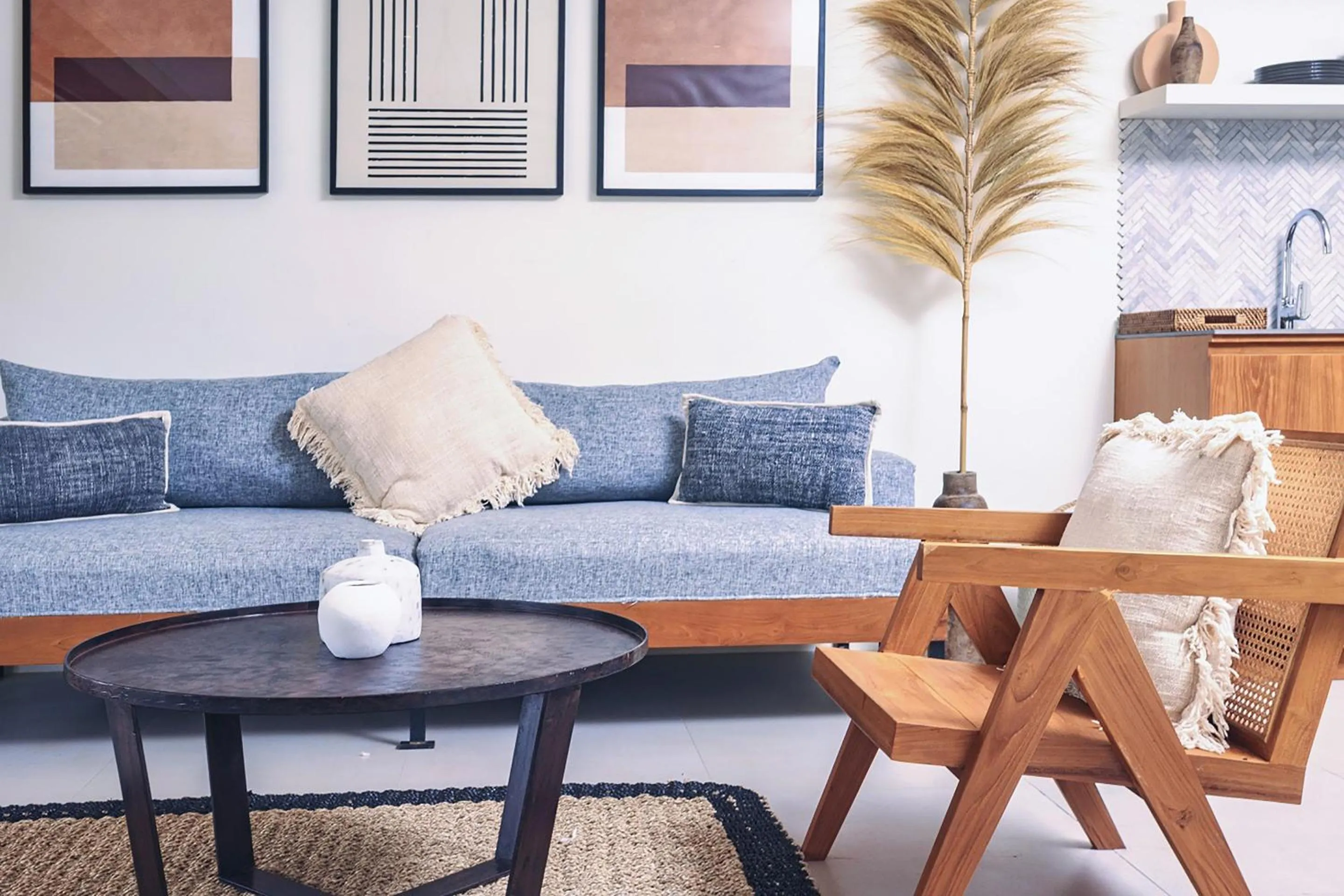 Living room in Amber Lombok Beach Resort