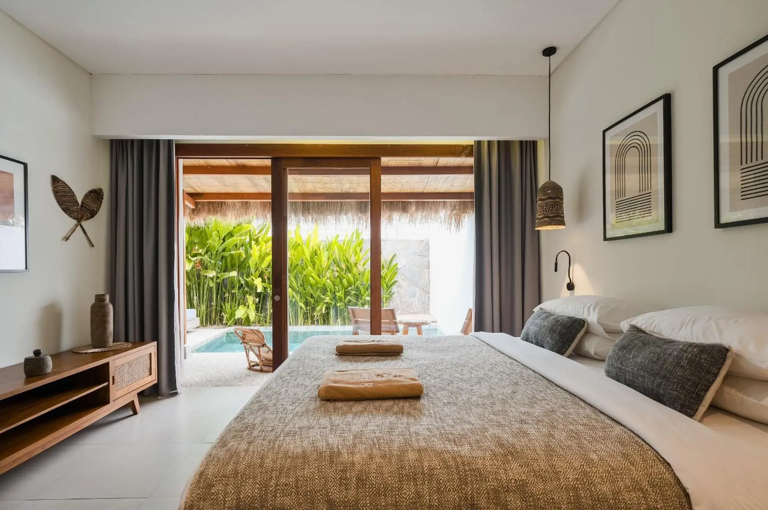 Bedroom, Bed in Amber Lombok Beach Resort Bedroom, Bed in Amber Lombok Beach Resort