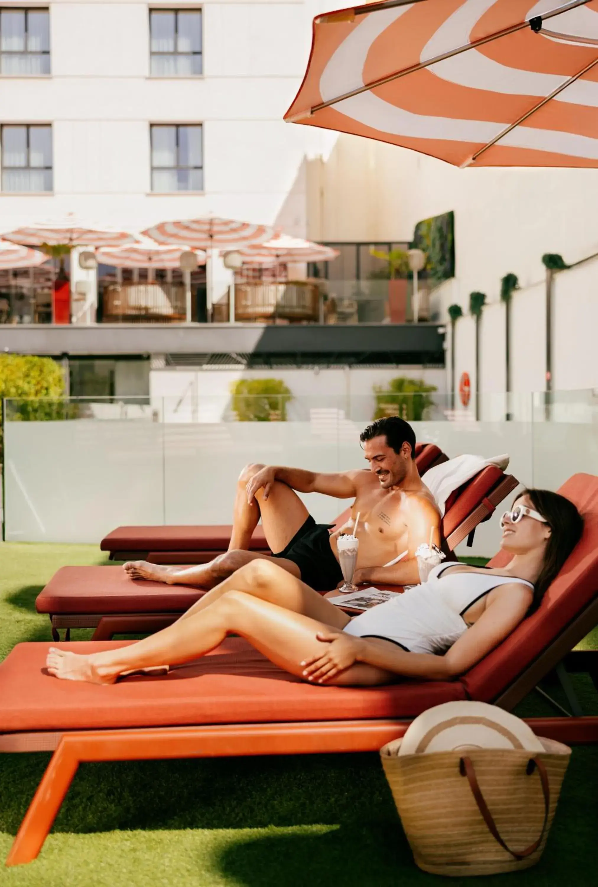 Pool view in Hard Rock Hotel Madrid Pool view in Hard Rock Hotel Madrid