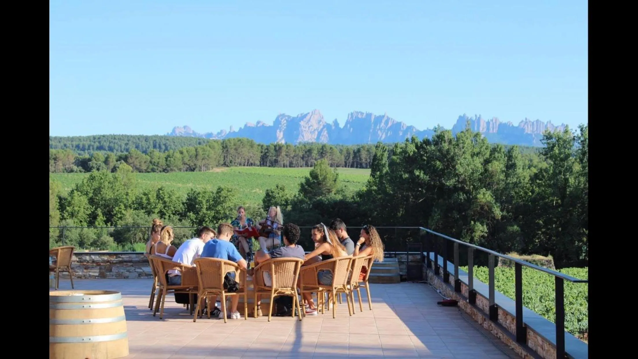 Balcony/Terrace in Les Cabanes de l'Oller del Mas