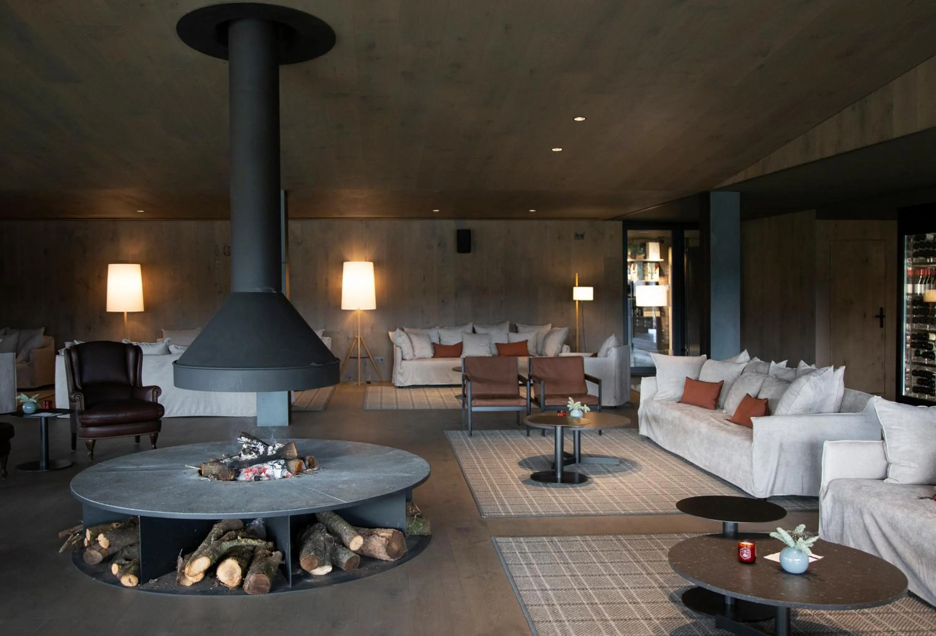 Lounge or bar in Les Cabanes de l'Oller del Mas