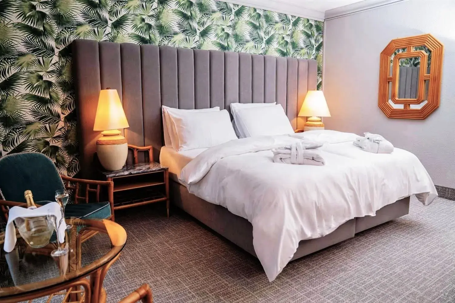 Bed in Eventhotel Pyramide Bed in Eventhotel Pyramide