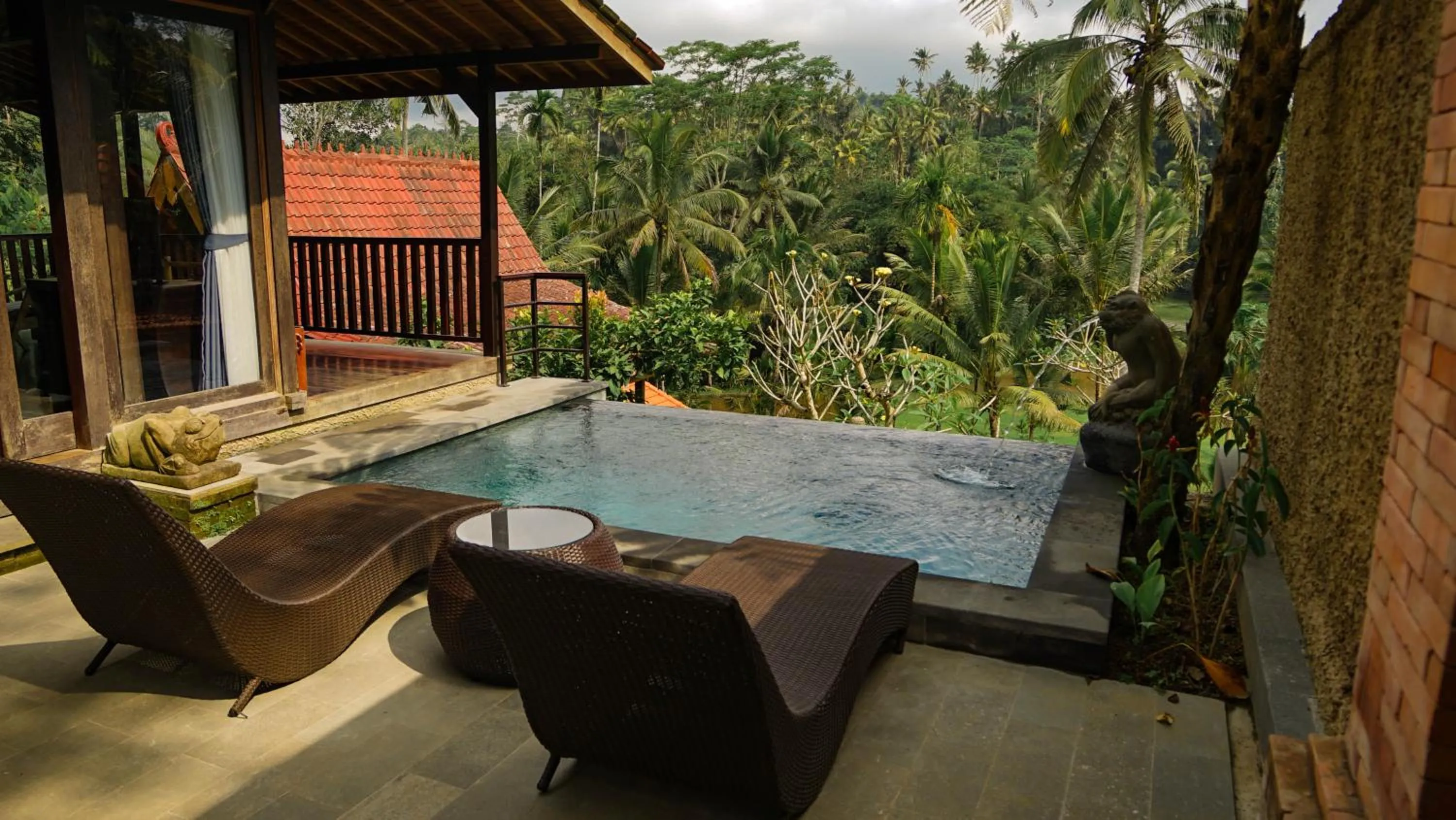 Seating area in Sebatu Tulen Villa