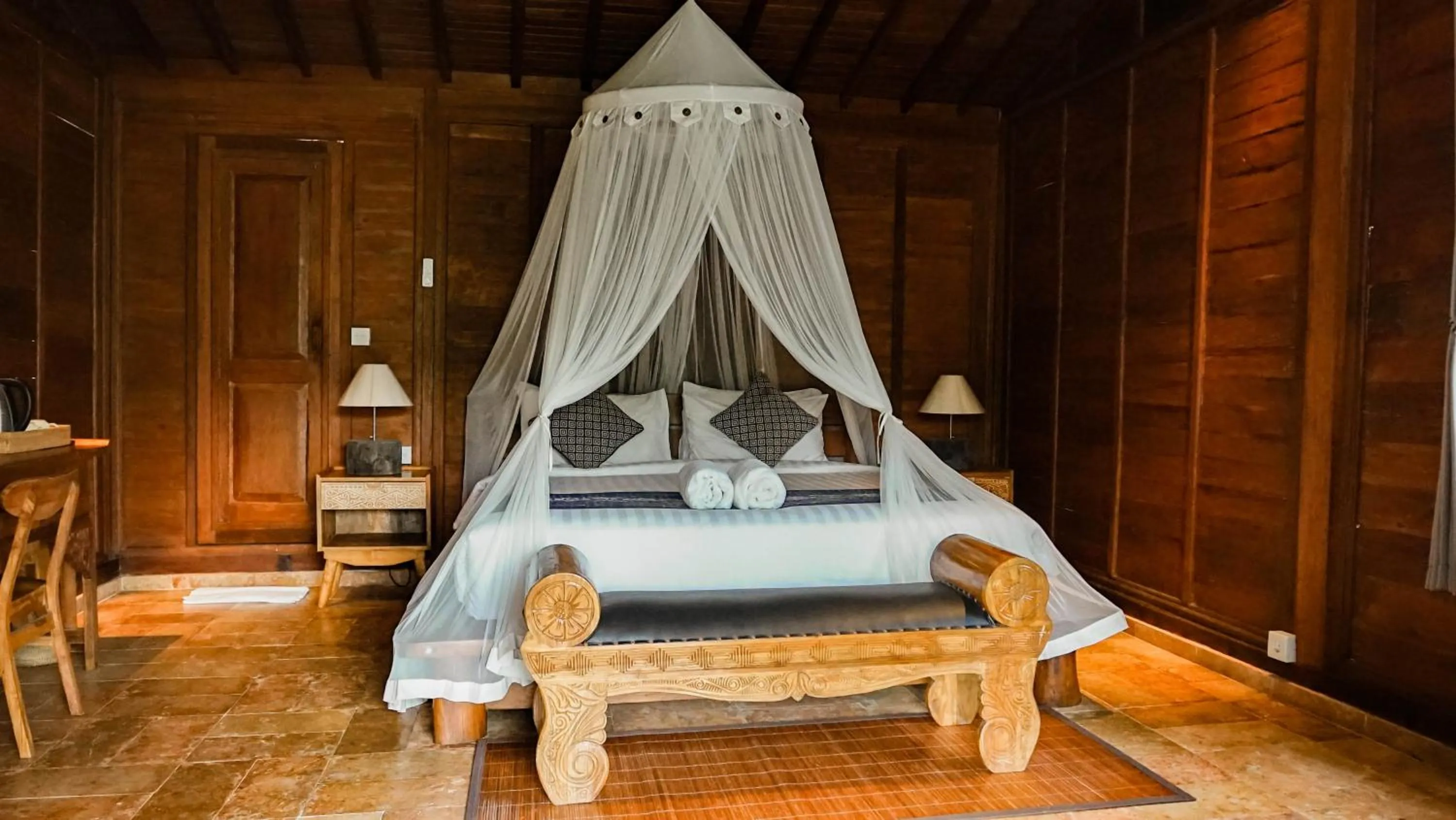 Bed in Sebatu Tulen Villa