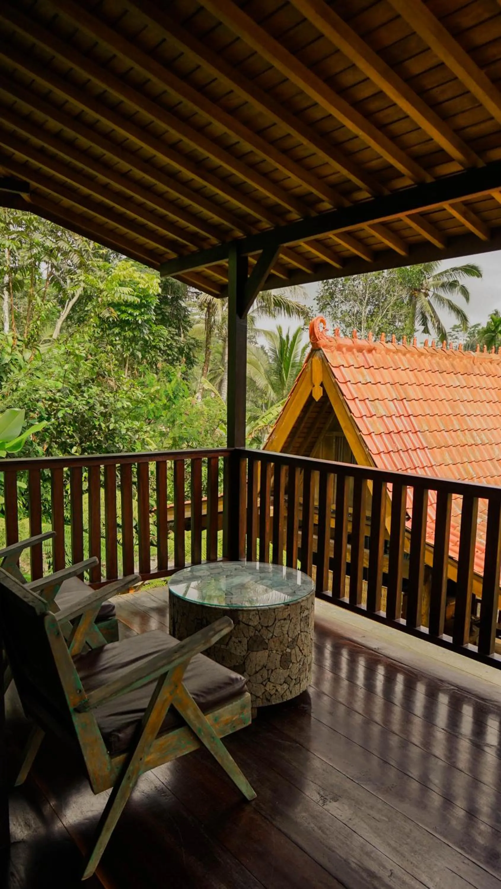 Balcony/Terrace in Sebatu Tulen Villa