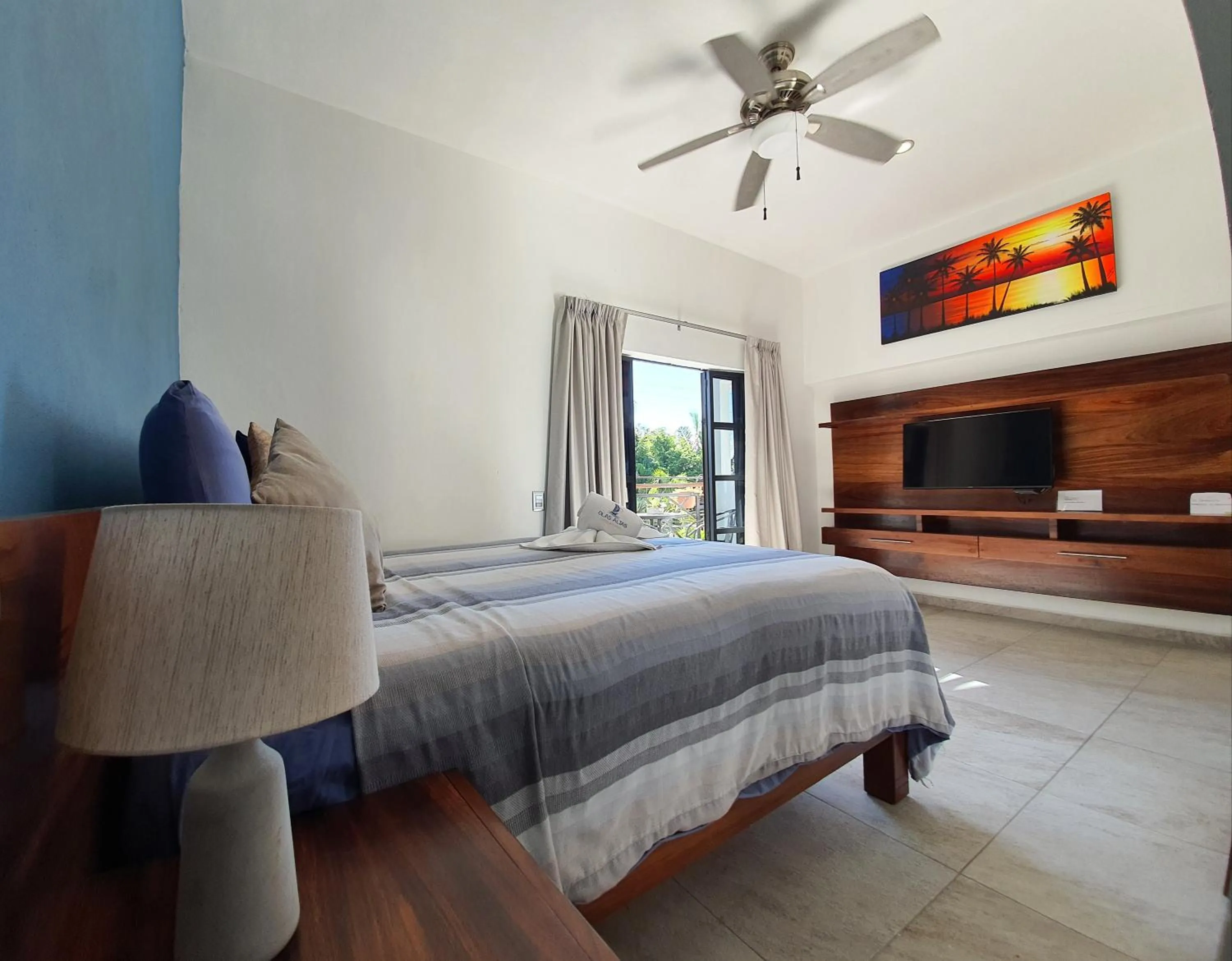 Bedroom, Bed in HOTEL OLAS ALTAS BUCERIAS