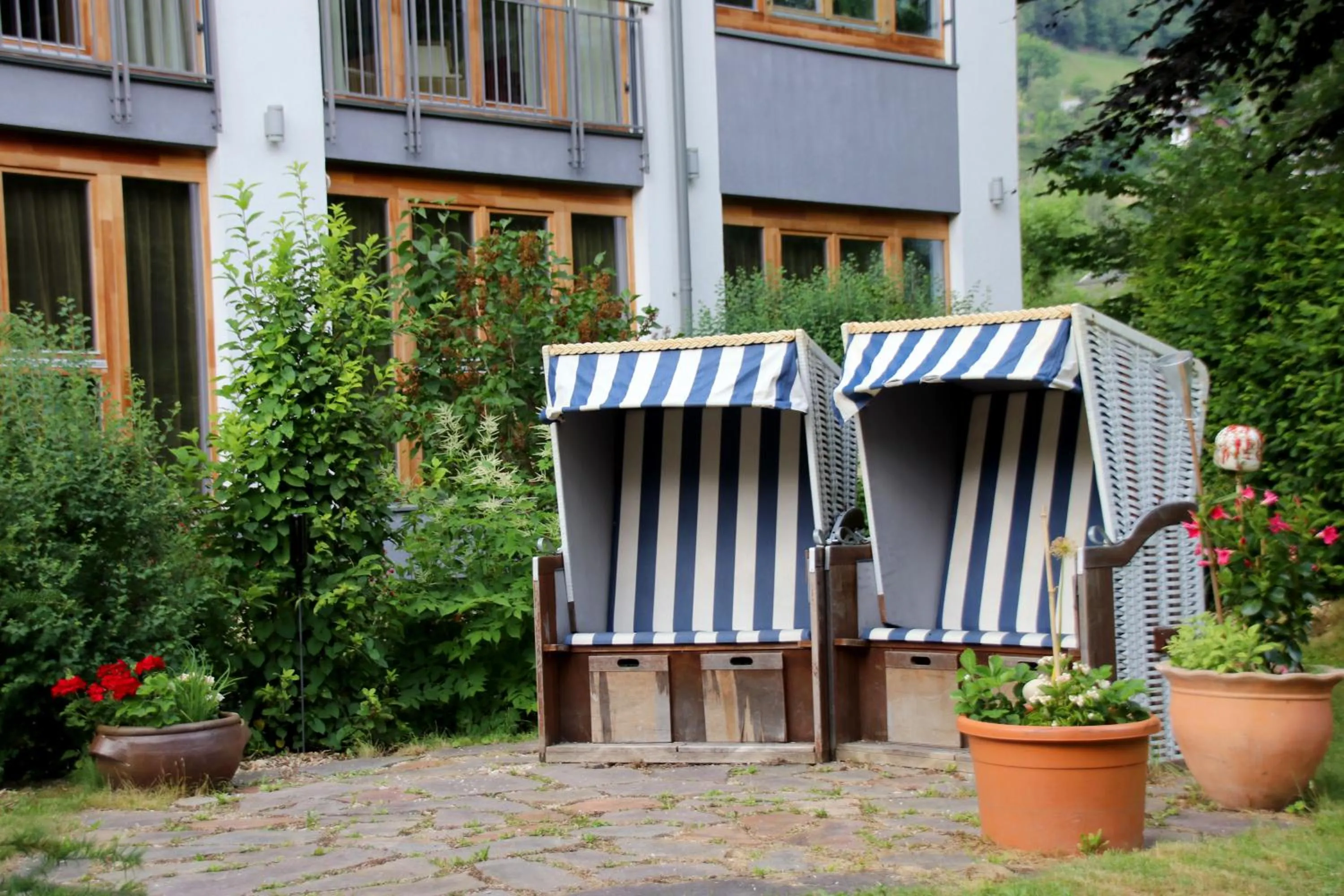 Garden view in Naturhotel Ortners Eschenhof